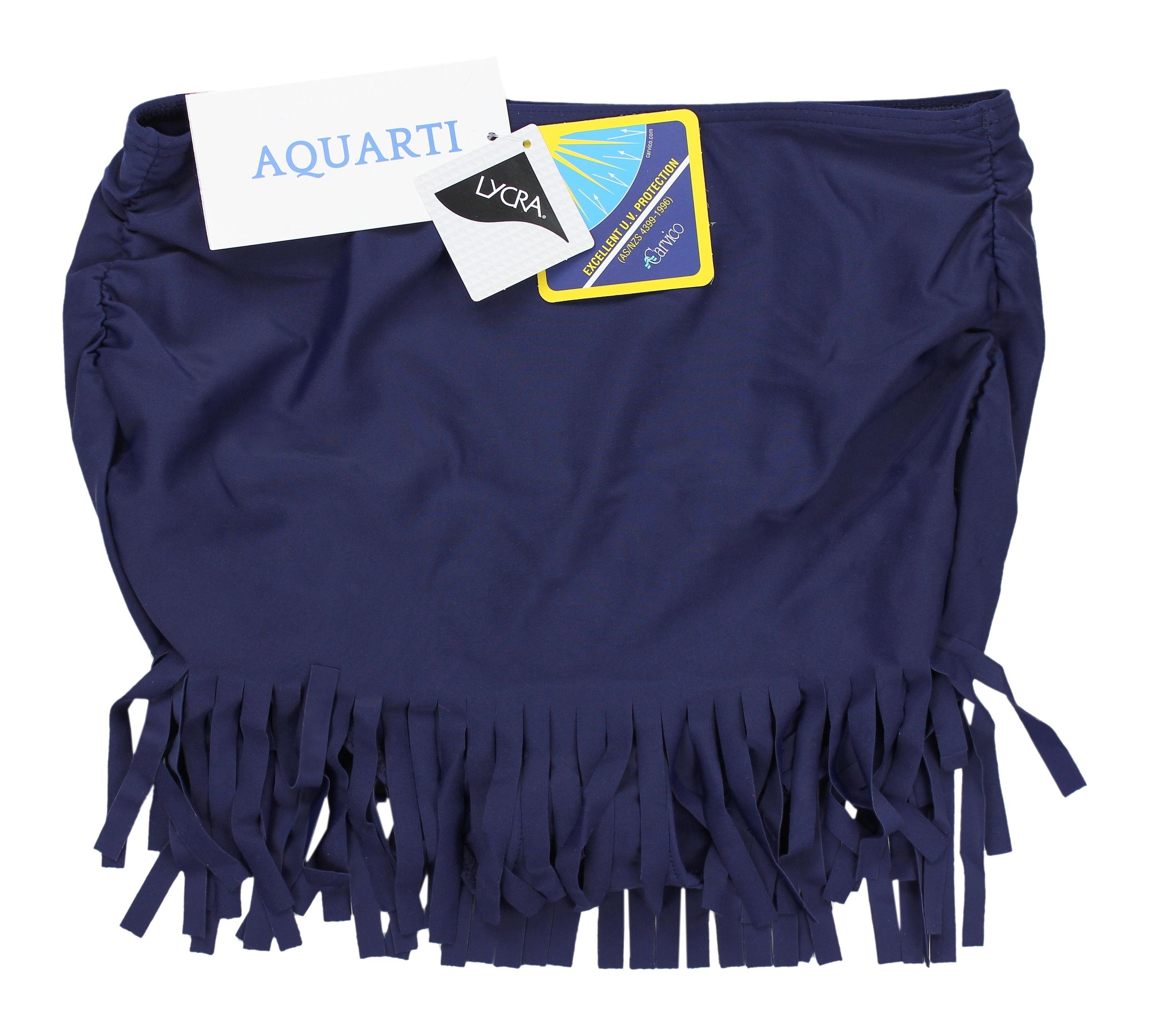 AQUARTI Bikini-Hose »Bikinihose Aquarti Damen Bikinihose mit Rock Seitliche Raffung«