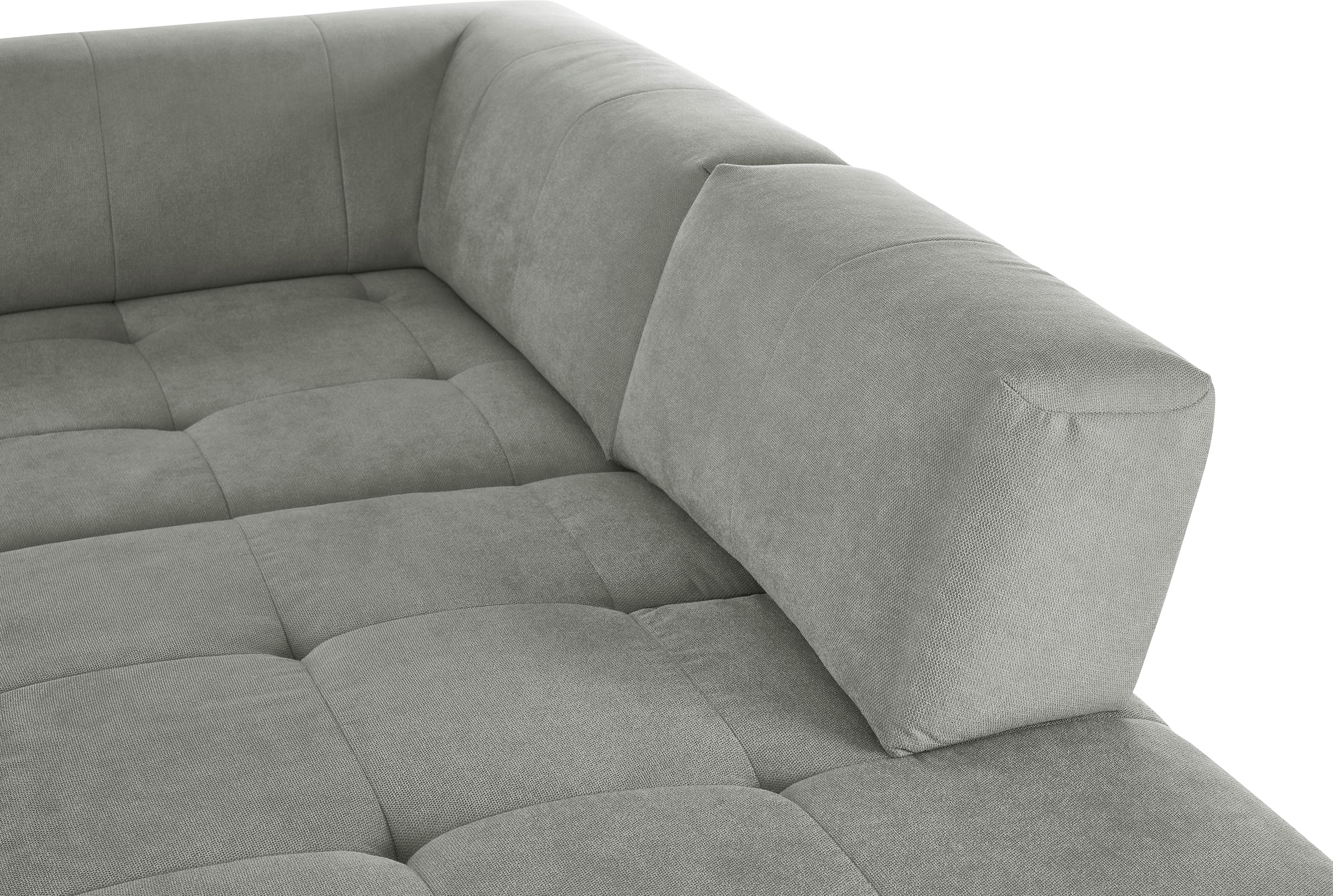 3C Candy Ecksofa »Yoshy Komfortsofa, bequem und modern, hochwertige Verarbeitungsdetails«, Zwei verschiedene Sitztiefen durch verstellbare Rückenlehne, L-Form