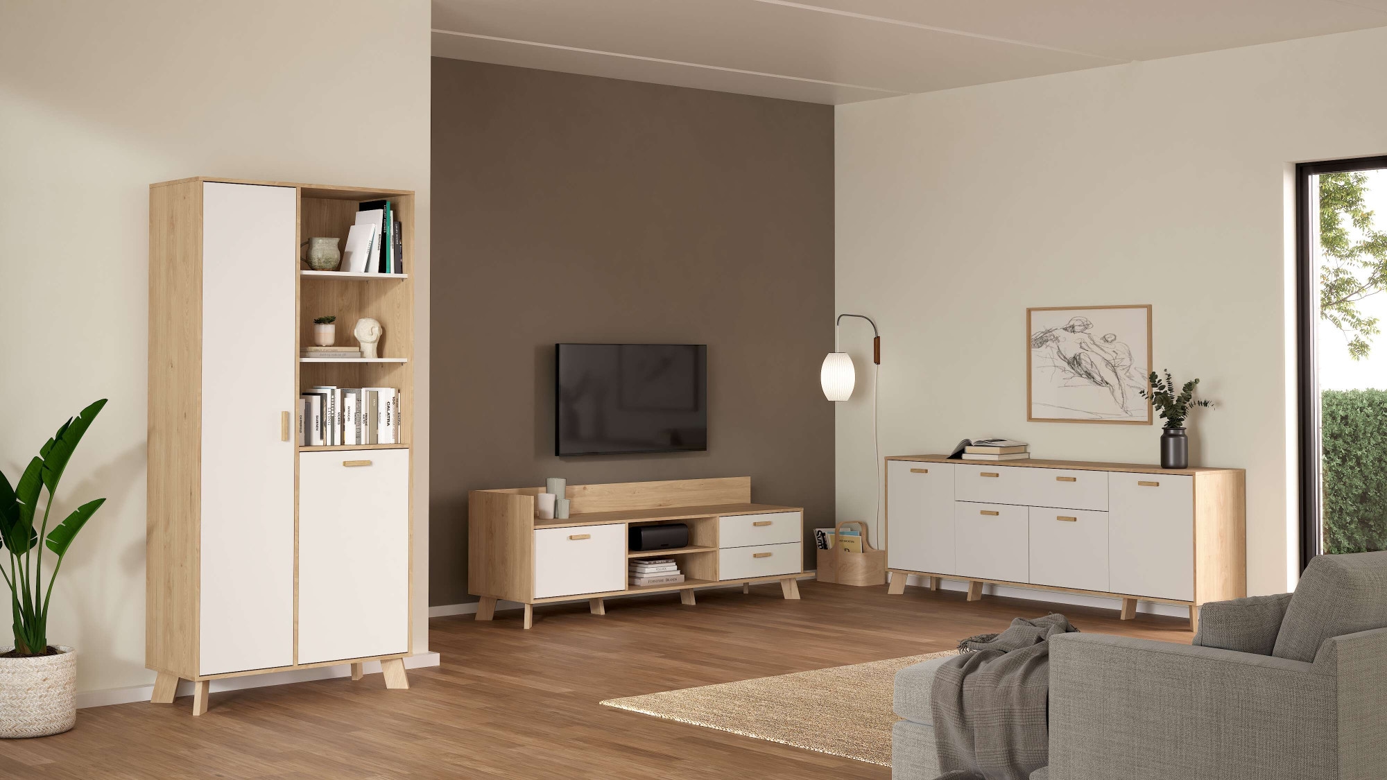andas Stauraumbett »Ikast Bett, Bettgestell, Stauraum, Aufbewahrung,«, Liegefläche 140x200 cm, 2 Schubladen