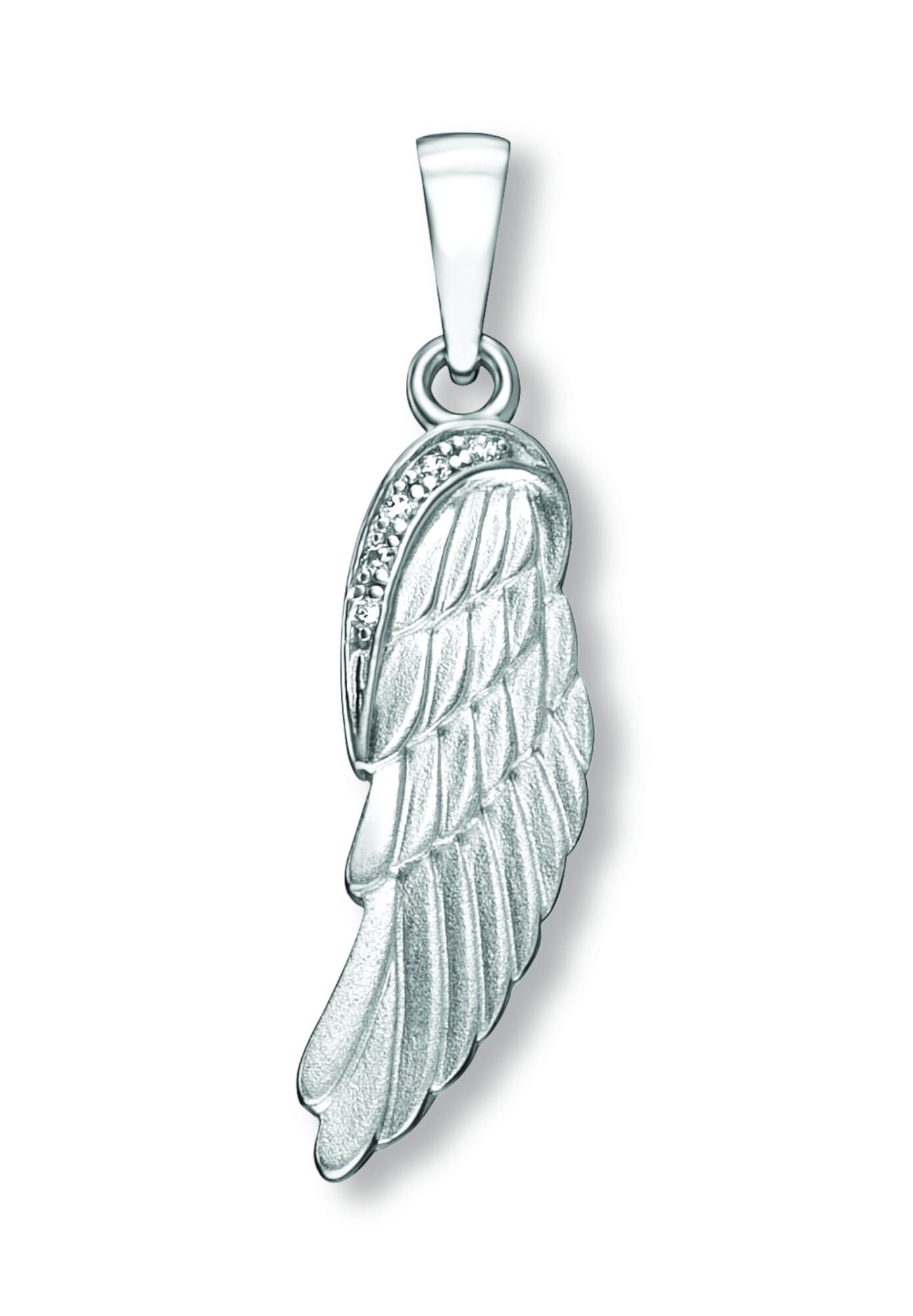 ONE ELEMENT Engelanhänger »Zirkonia Engelsflügel Anhänger aus 925 Silber«, Religion