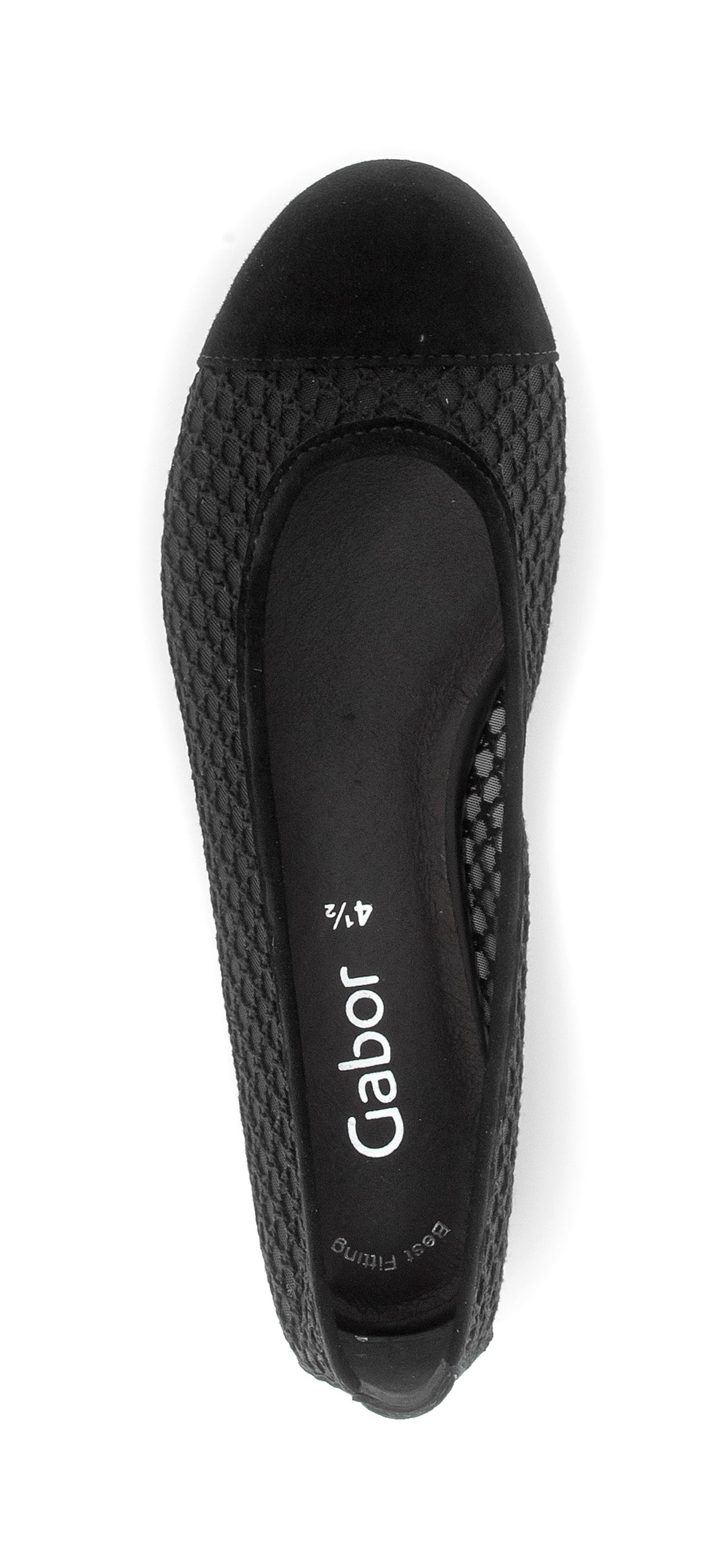 Gabor Ballerina  Frühlingsschuh, Schlupfschuh in sommerlicher Häkeloptik