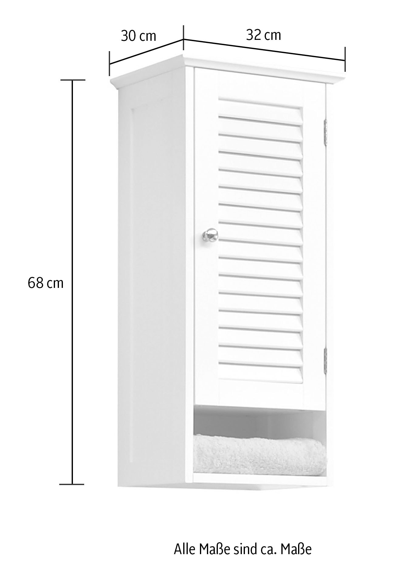 Saphir Badmöbel-Set »Quickset 928 4-teilig, Waschbeckenunterschrank mit Spiegel«, (4 St.), Unterschrank, Hängeschrank, 4 Türen, 1 Schublade, Nische, Weiß Glanz
