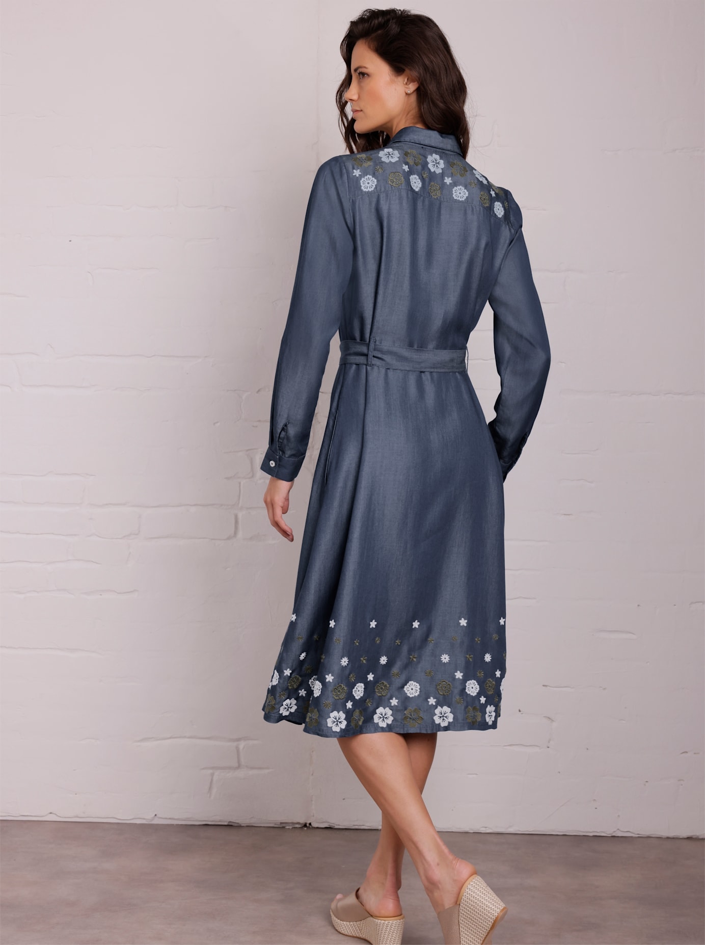 CREATION L PREMIUM Hemdblusenkleid »Lyocell-Kleid«