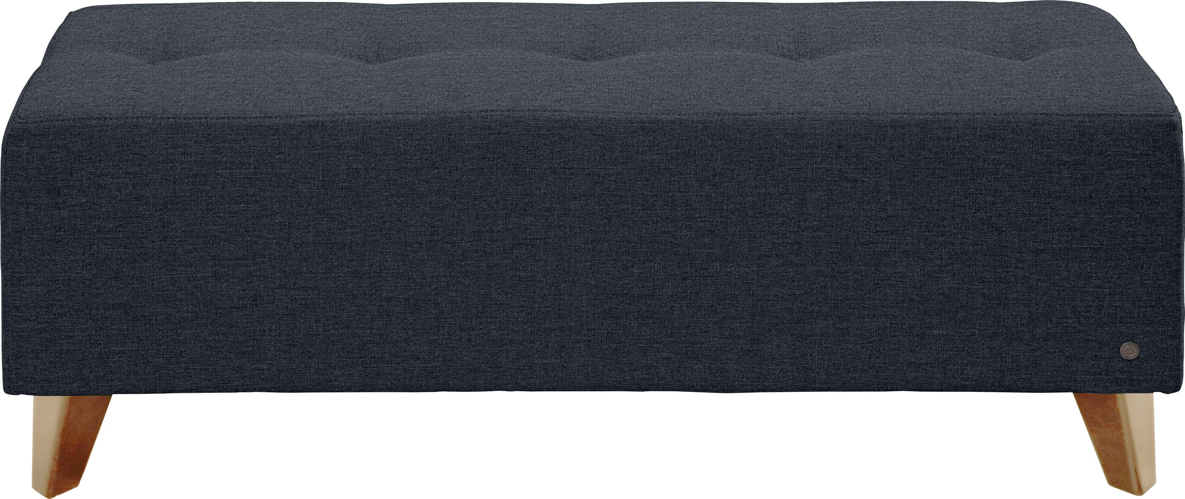 TOM TAILOR HOME Hockerbank »NORDIC« mit Knopfheftung auf der Sitzfläche, Füße Buche natur