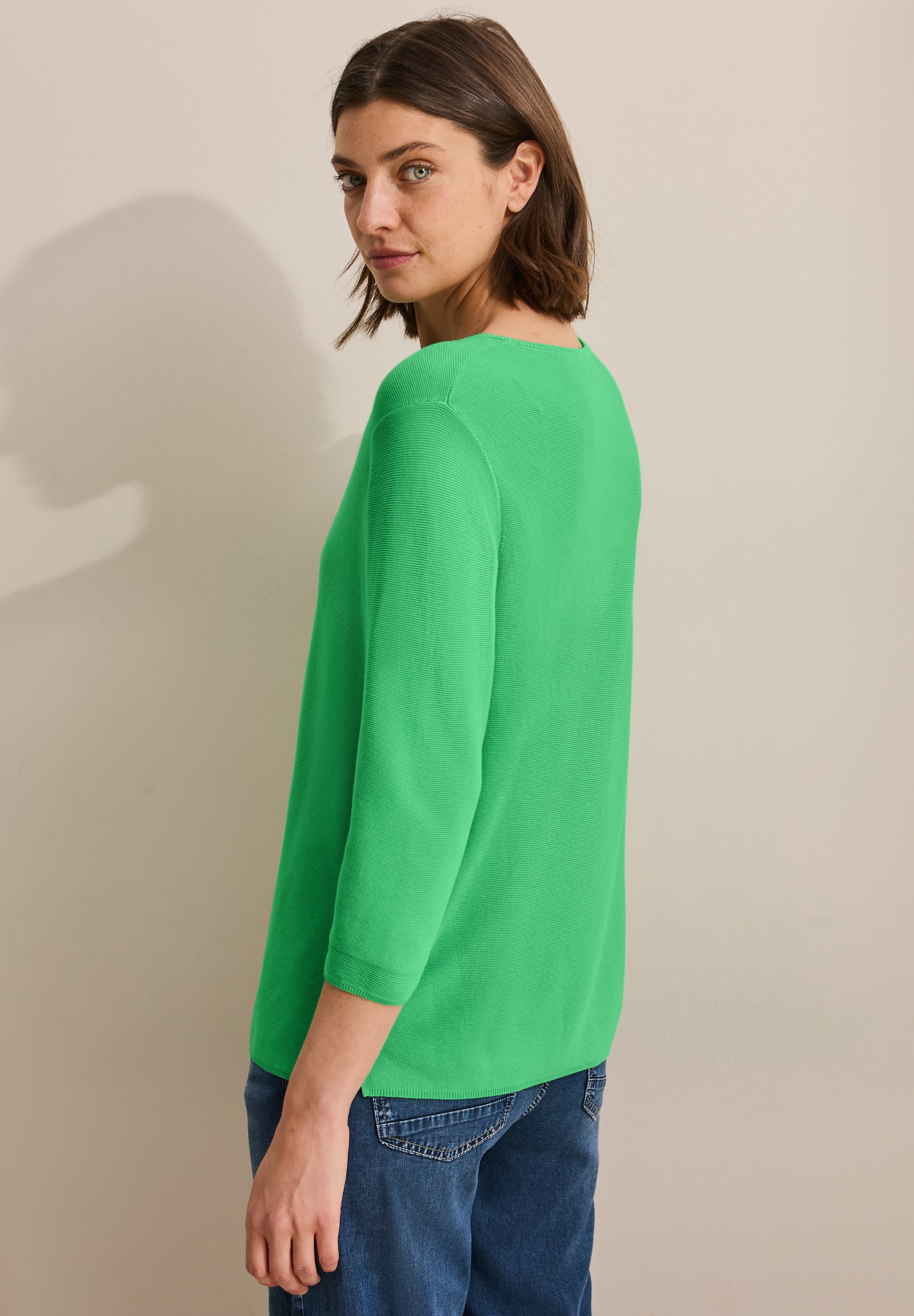 Cecil Strickpullover, mit 3/4-Arm und Rundhals