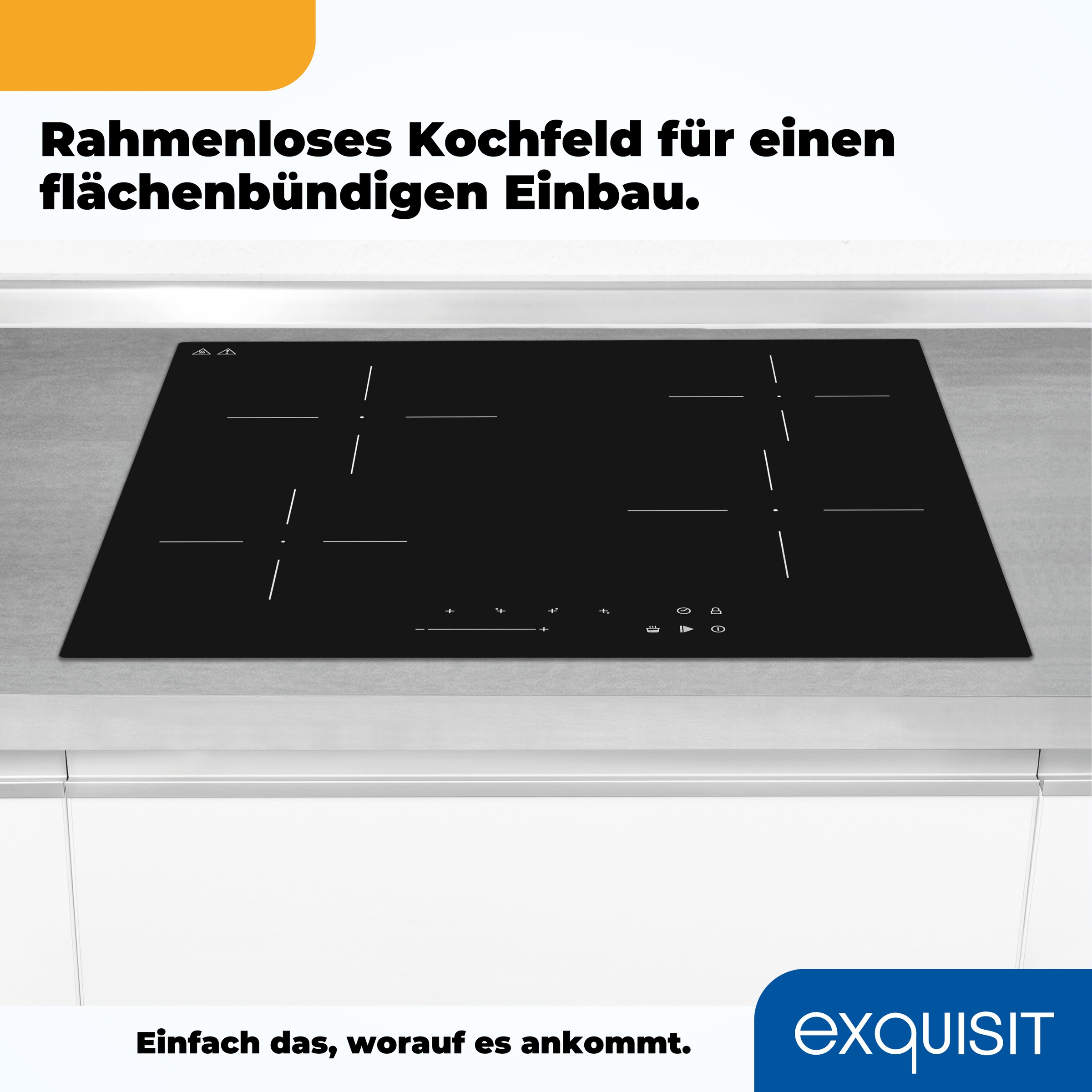 exquisit Backofen-Set »EBE76-9-H-020 weiss«, mit 1-fach-Teleskopauszug