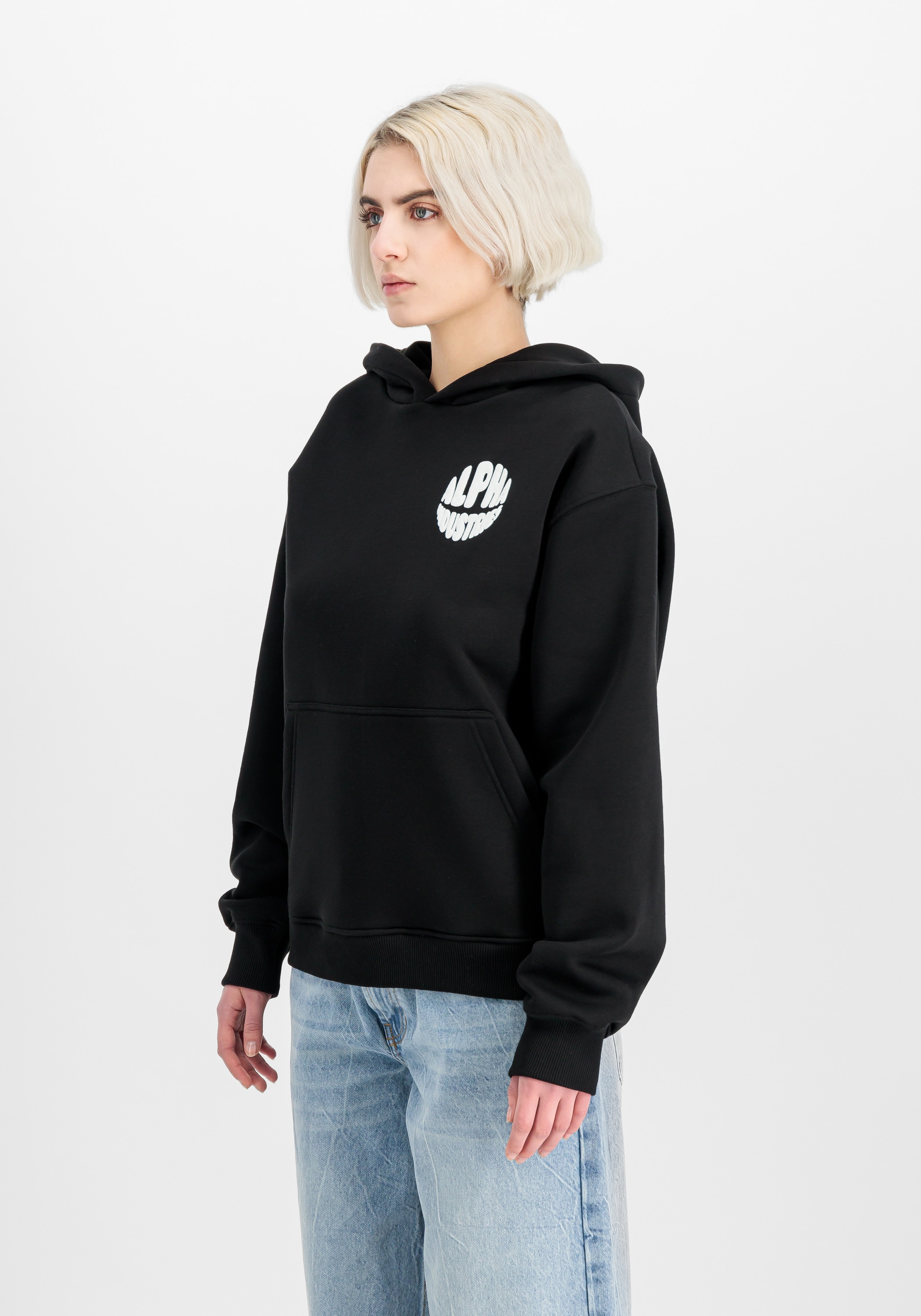 Alpha Industries Hoodie »Alpha Industries Women - Hoodies Logo Hoodie Backprint W«