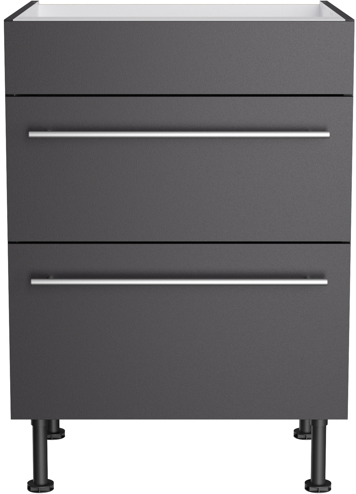 KOCHSTATION Kochfeldumbauschrank »KS-Bern2«, Breite 60 cm, Kochfeldumbauschrank, 2 Auszügen, 1 feste Blende