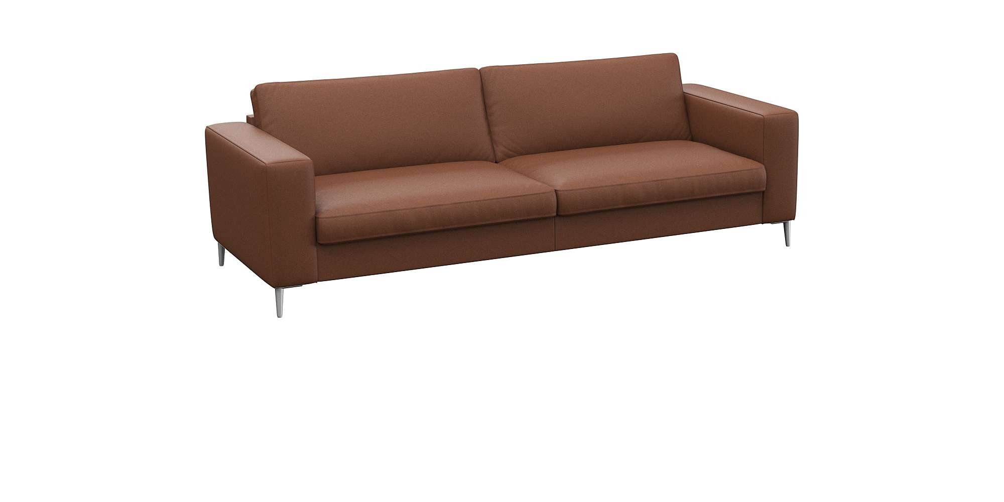 FLEXLUX 3-Sitzer »Fiore, super Sitzkomfort durch Kaltschaum im Sitz«, breite Armlehnen, Füße Alu