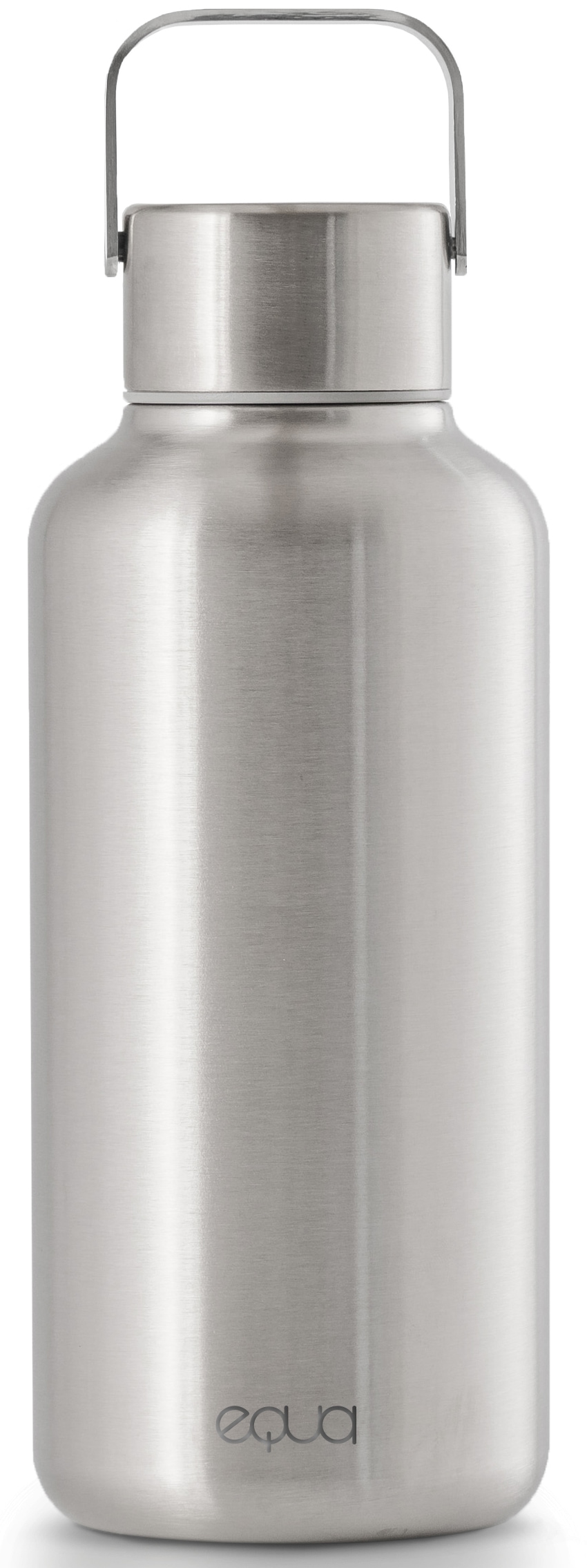 equa Trinkflasche »Timeless Off Steel«, Trinkflaschen-Leichtgewicht aus Edelstahl, mit Tragegriff