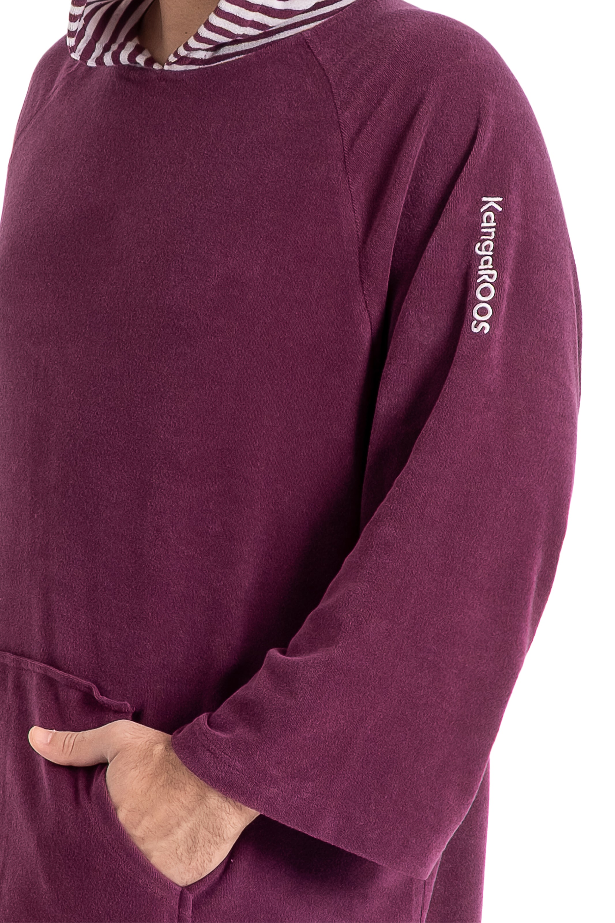 KangaROOS Badeponcho »Dalia Surfponcho, ideal für Sauna, Spa & im Urlaub« 1 Stk. weich, Uni-Farben mit Streifen, leicht, Unisex, für Damen und Herren
