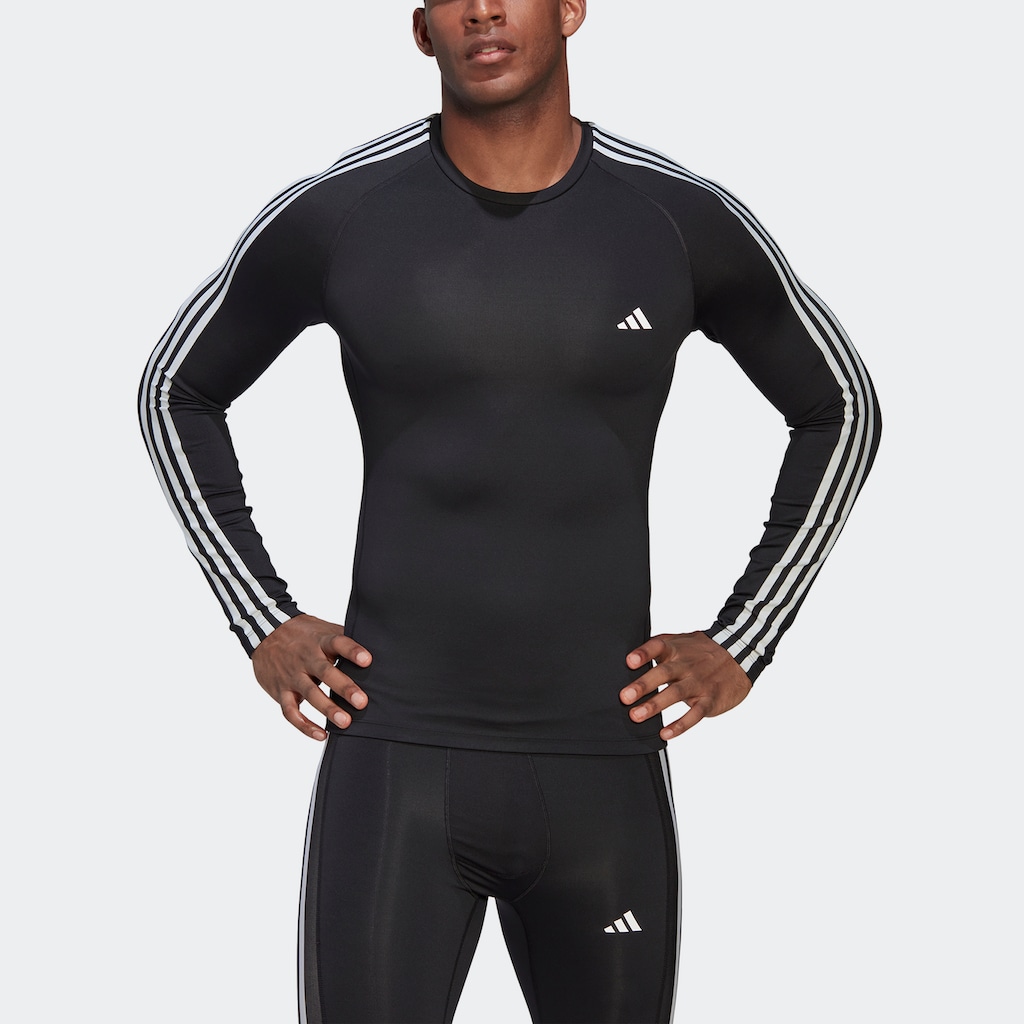 adidas Performance Funktionsshirt »TECHFIT 3STREIFEN TRAINING LONGSLEEVE«