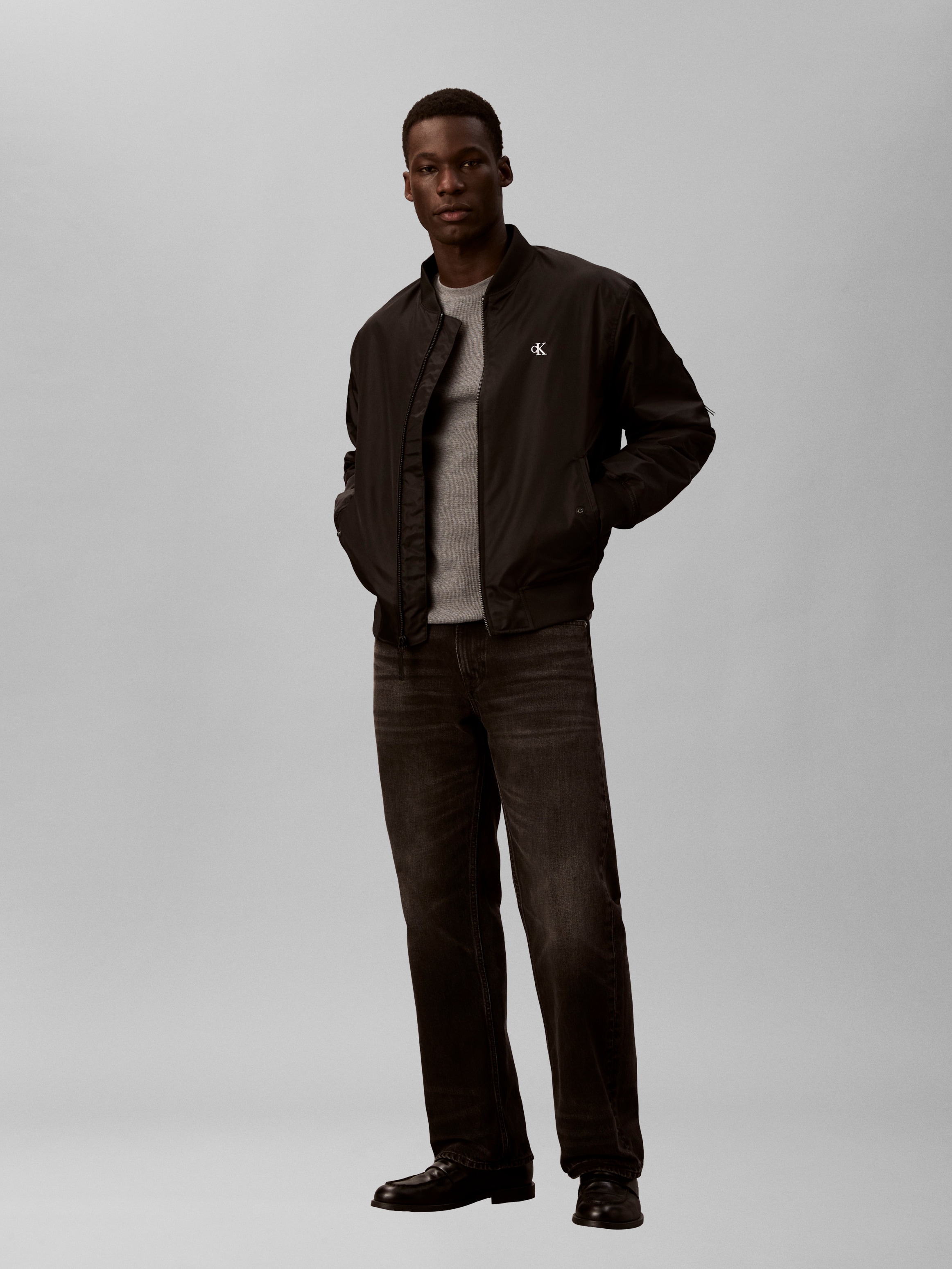 Calvin Klein Jeans Langarmshirt »LS WAFFLE BADGE CREWNK TEE«