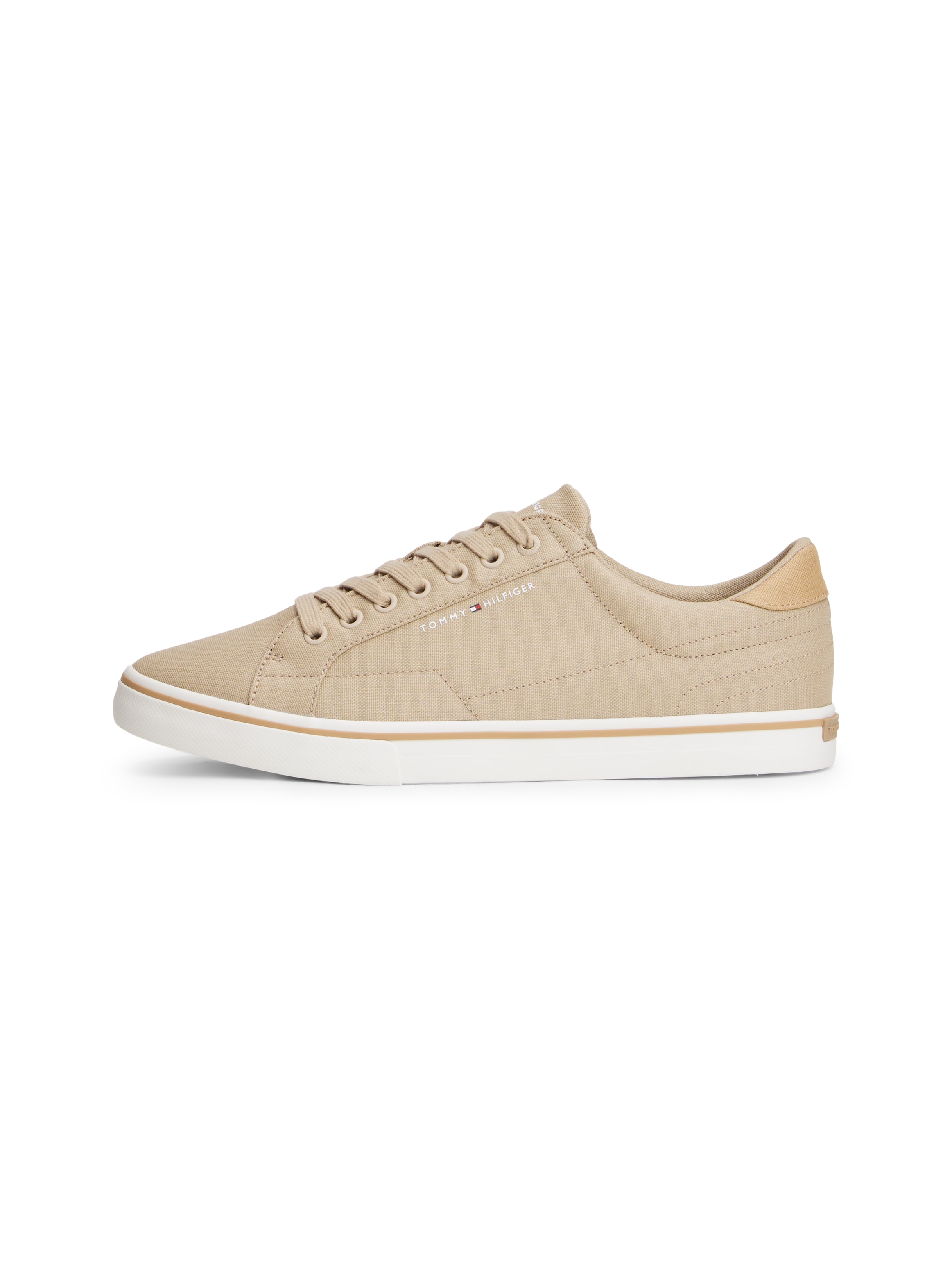 Tommy Hilfiger Sneaker »VULC CORE LONG LACE«  Freizeitschuh, Halbschuh, Schnürschuh mit Kontrastbesatz an der Ferse