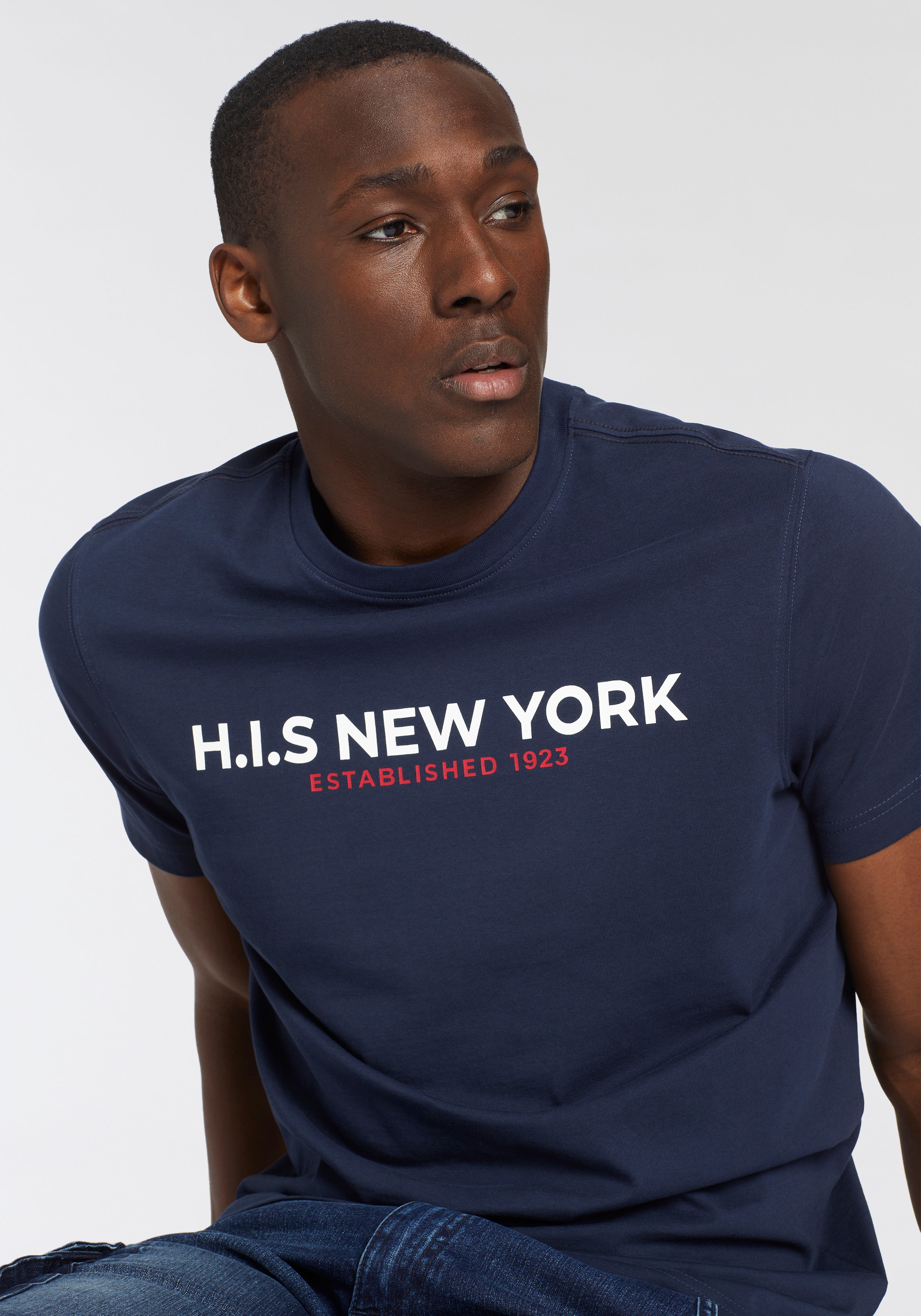 H.I.S T-Shirt, Mit großem Frontprint