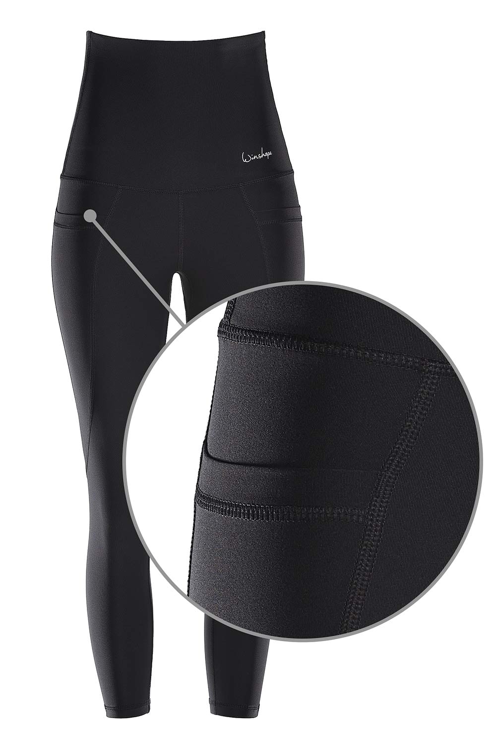 Waist »Functional Online High im bestellen Shape OTTO Taschen mit Shop praktischen Leggings Winshape HWL314«, 7/8-Tights Power