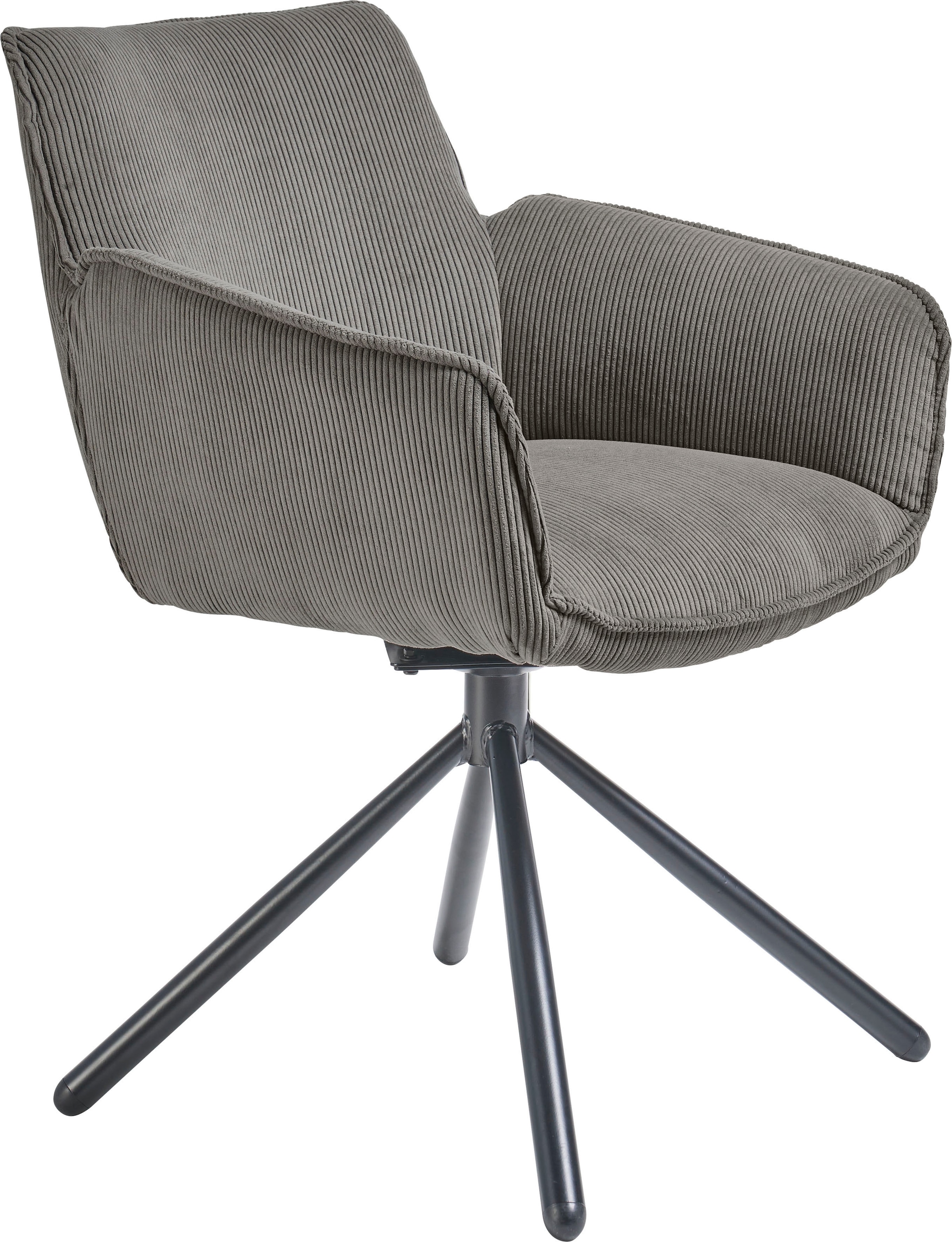 set one by Musterring Armlehnstuhl »Frisco« () 2er Set, 180° Drehfunktion, automatischer Rückstellung, Sitzhöhe 50 cm