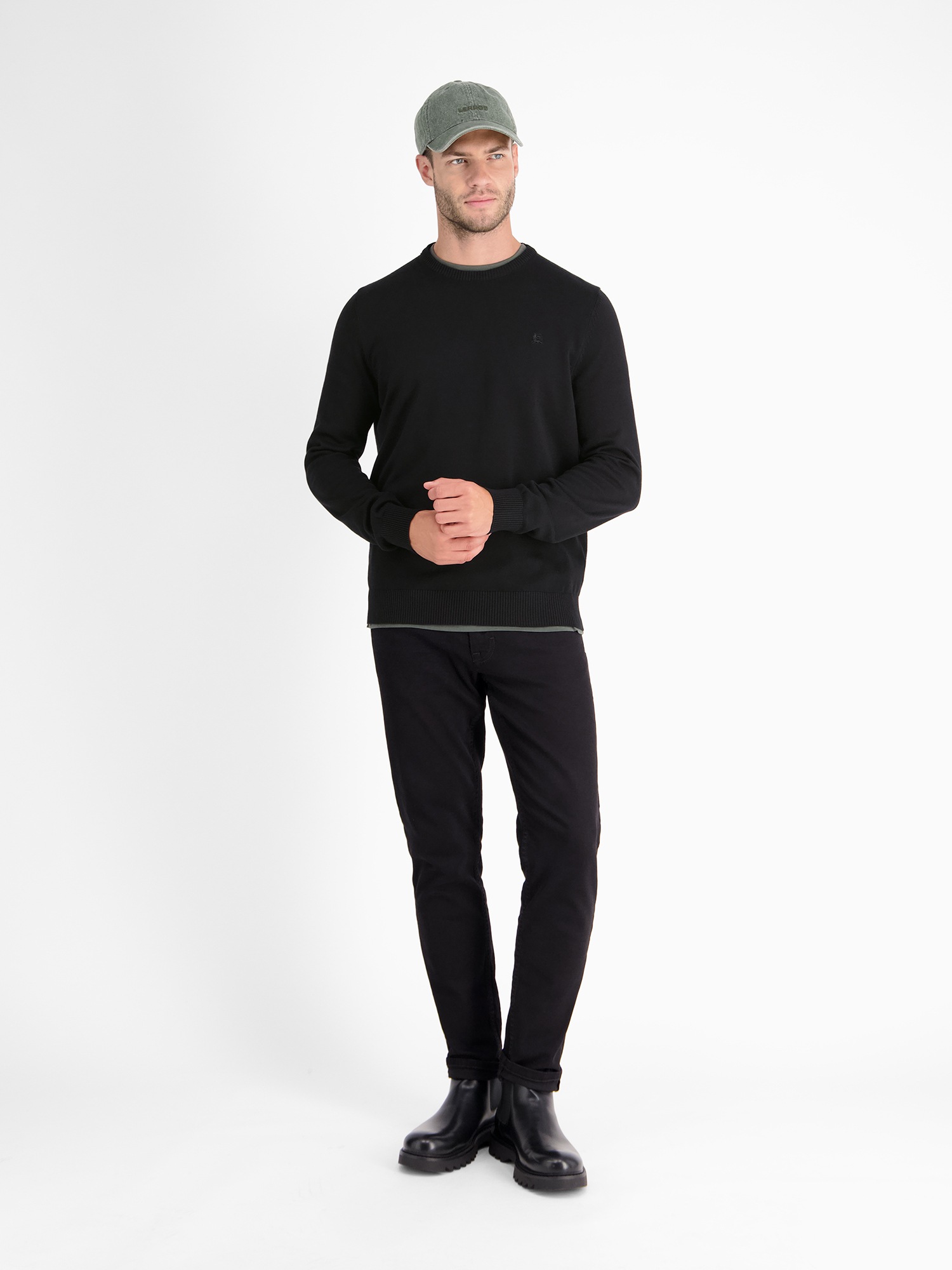 LERROS Strickpullover »LERROS Crewneck Strickpullover«
