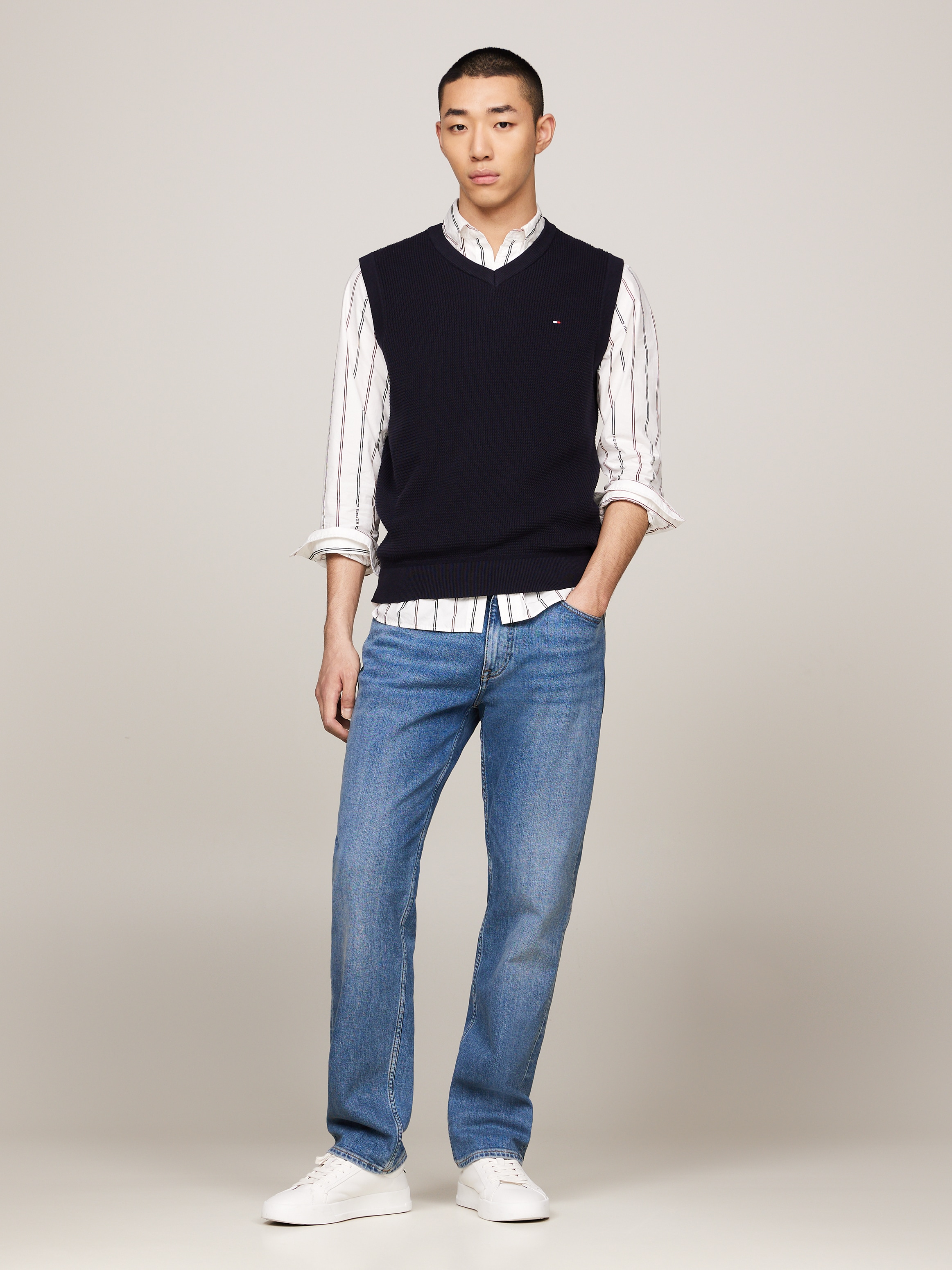 Tommy Hilfiger Pullunder »REFINED STRUCTURE VEST«, mit feiner Struktur