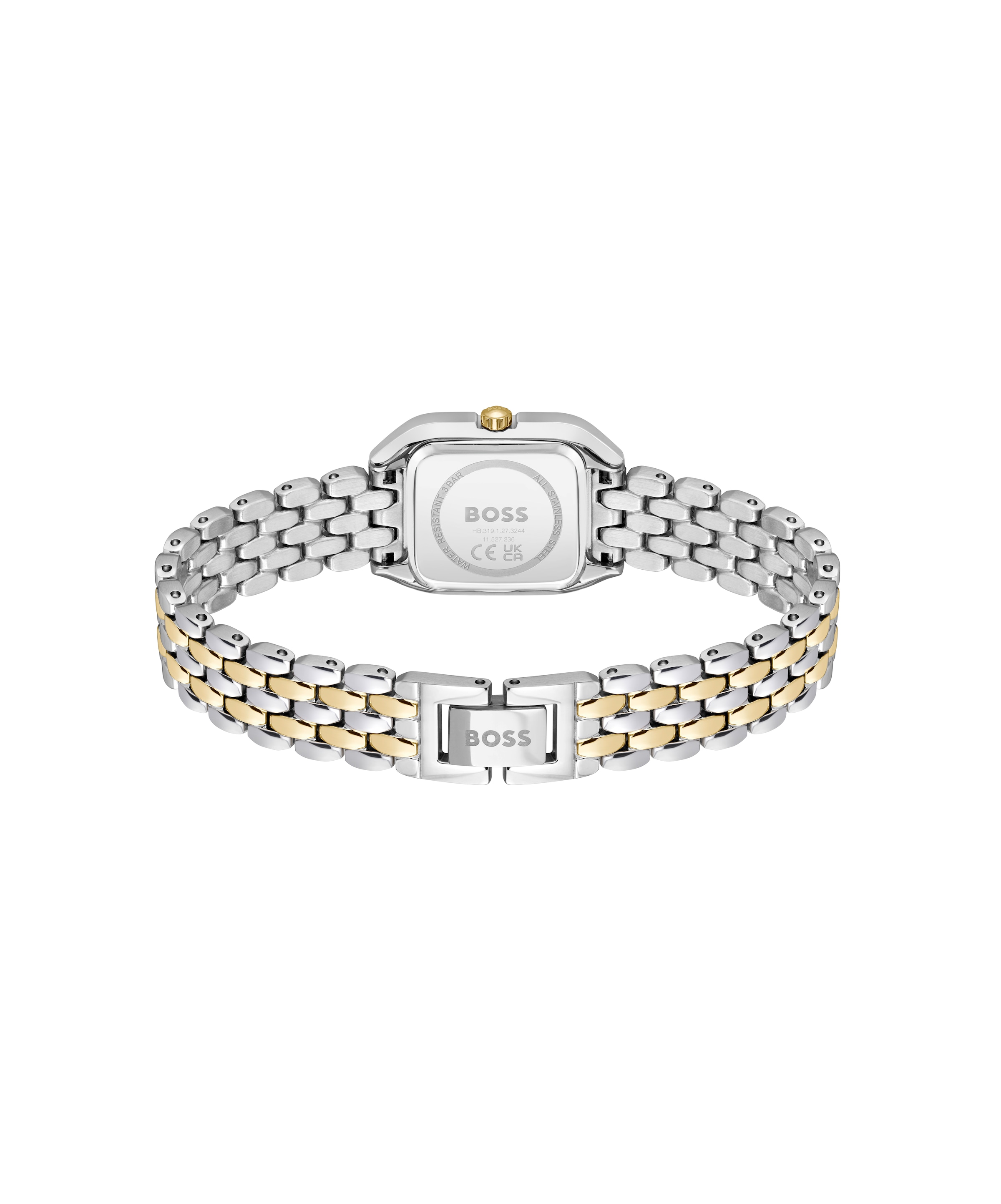 BOSS Quarzuhr »MAE PETITE« Armbanduhr, Damenuhr, Edelstahlarmband, analog