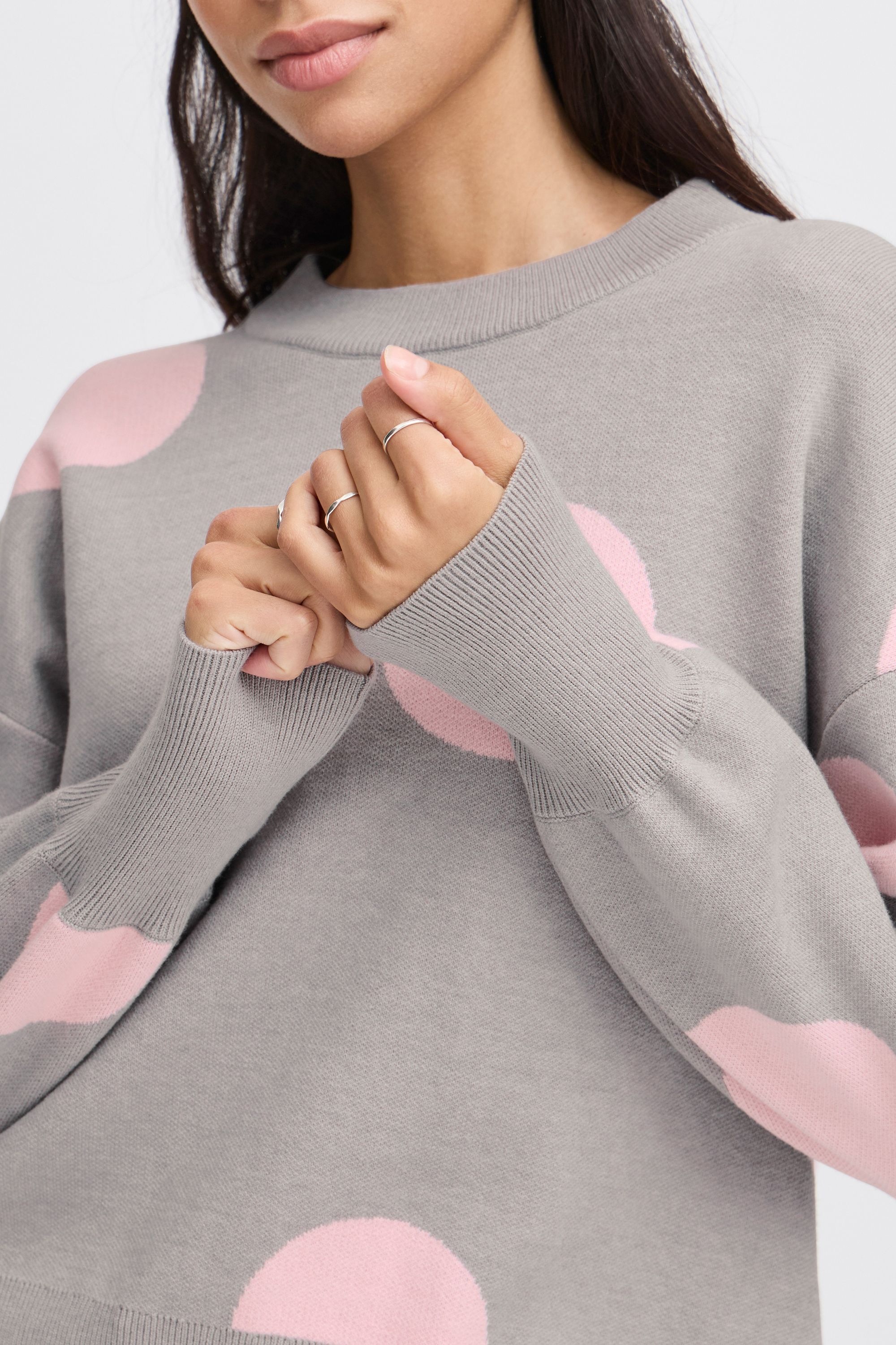 b.young Strickfleece-Pullover »Strickpullover BYOMME DOT JUMPER -«