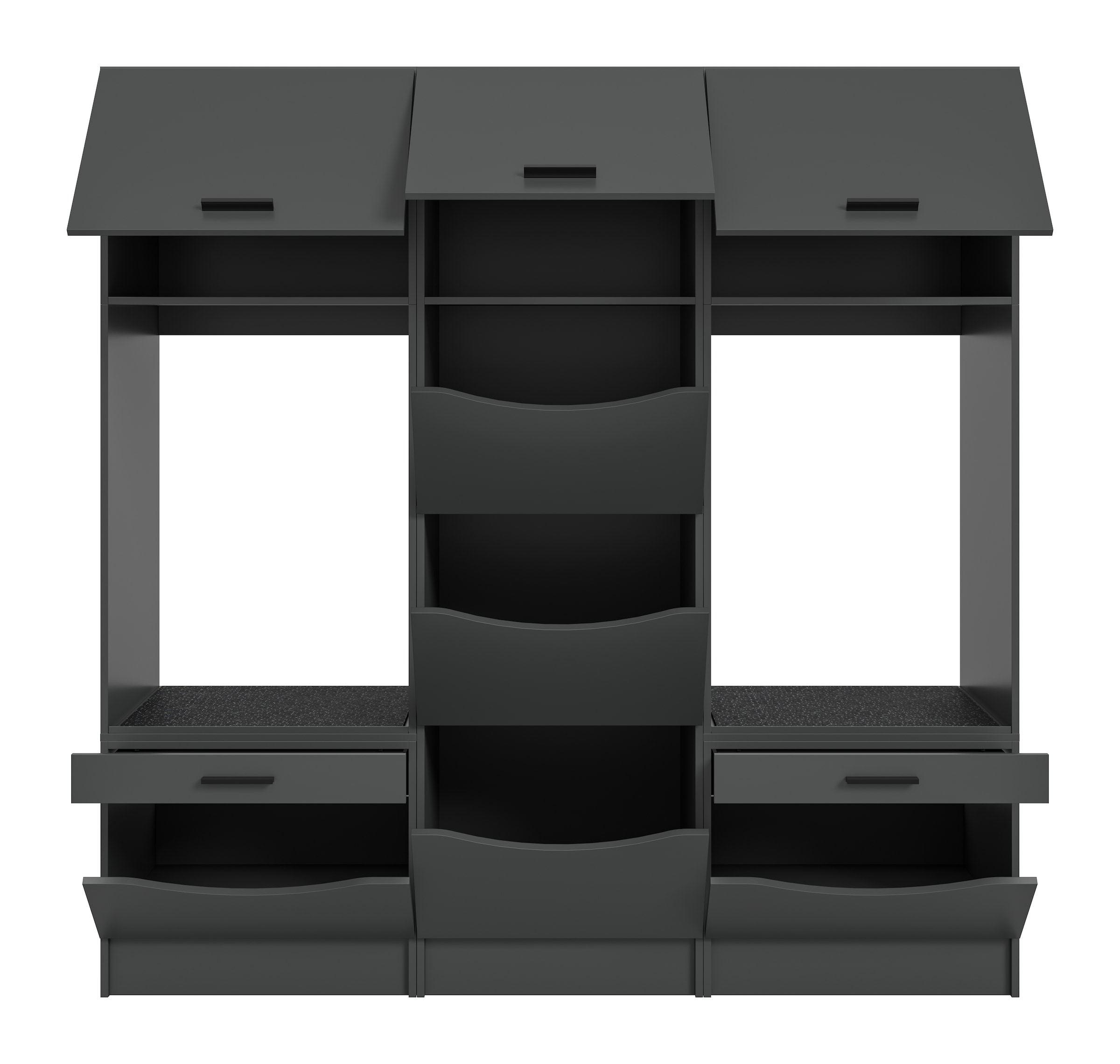 welltime Mehrzweckschrank-Set »FALAS,  3-teilig, Hauswirtschaftsraum Set, Breite 192 cm« 2x Waschmaschinenumbau- & 1x Wäscheschrank, 