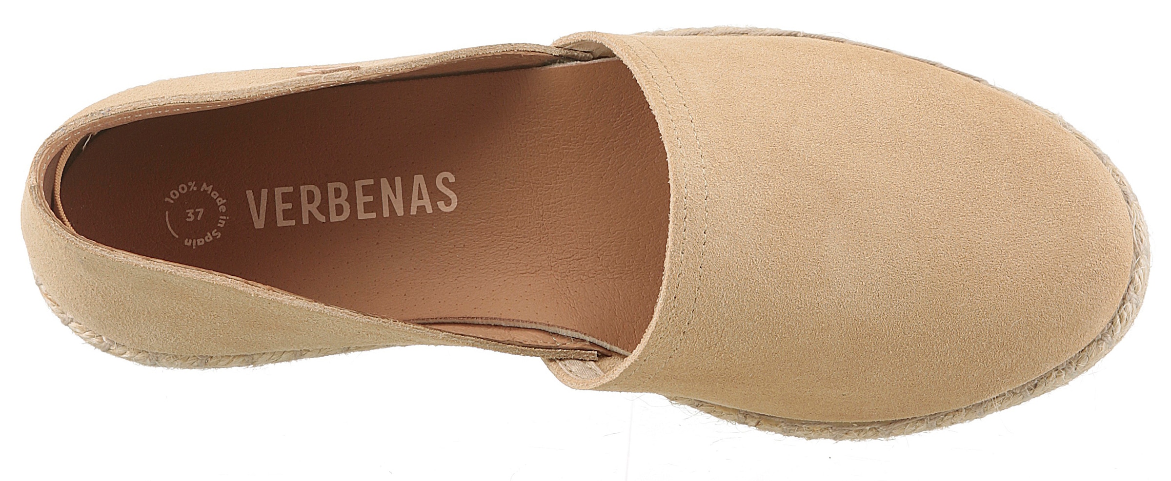 VERBENAS Espadrille »CARMEN SERRAJE«, Schlupfschuh, Sommerschuh, Loafer mit typischem Jute-Rahmen