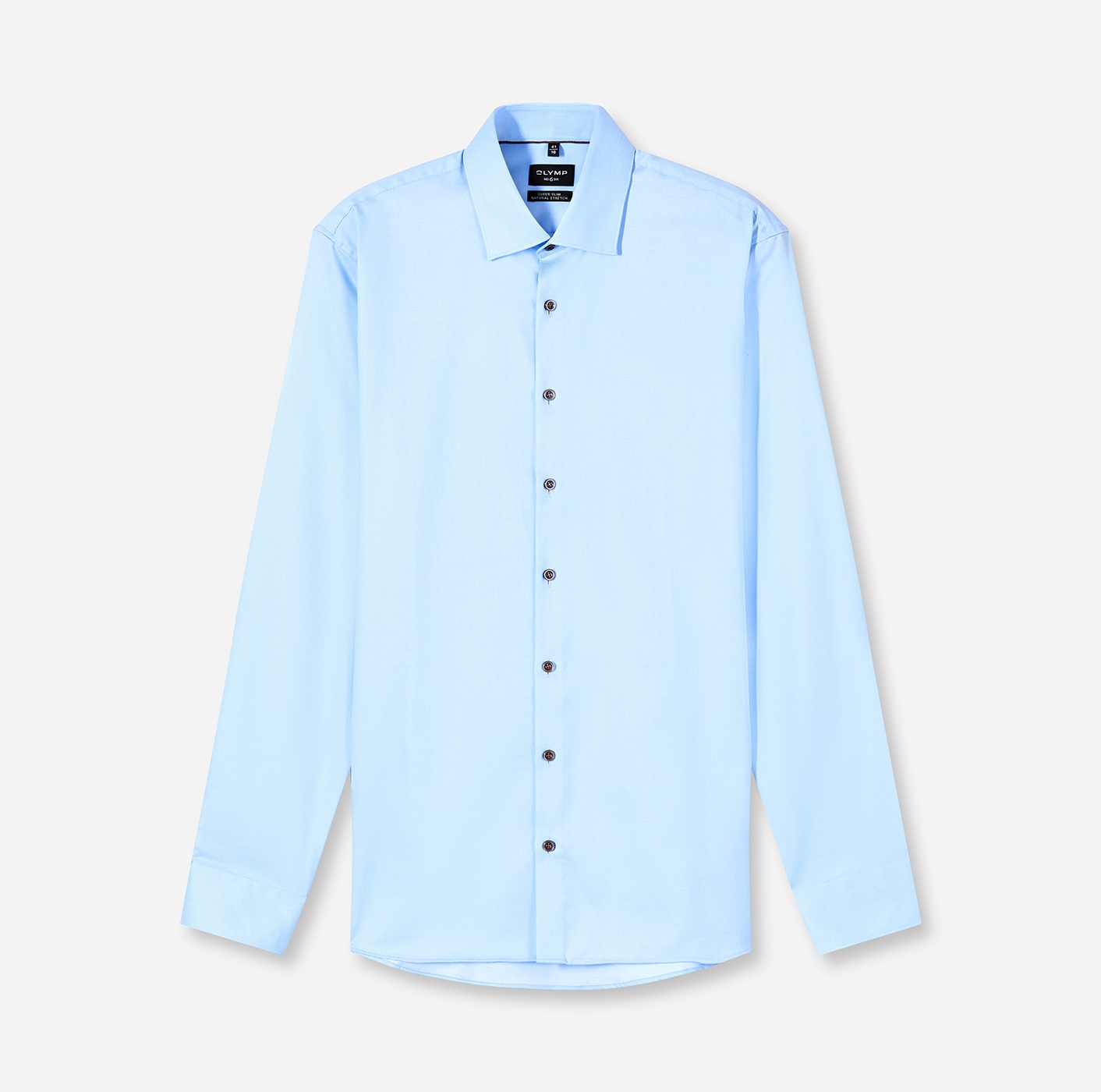 OLYMP Langarmhemd »No 6« Businesshemd, super slim fit, New York Kentkragen