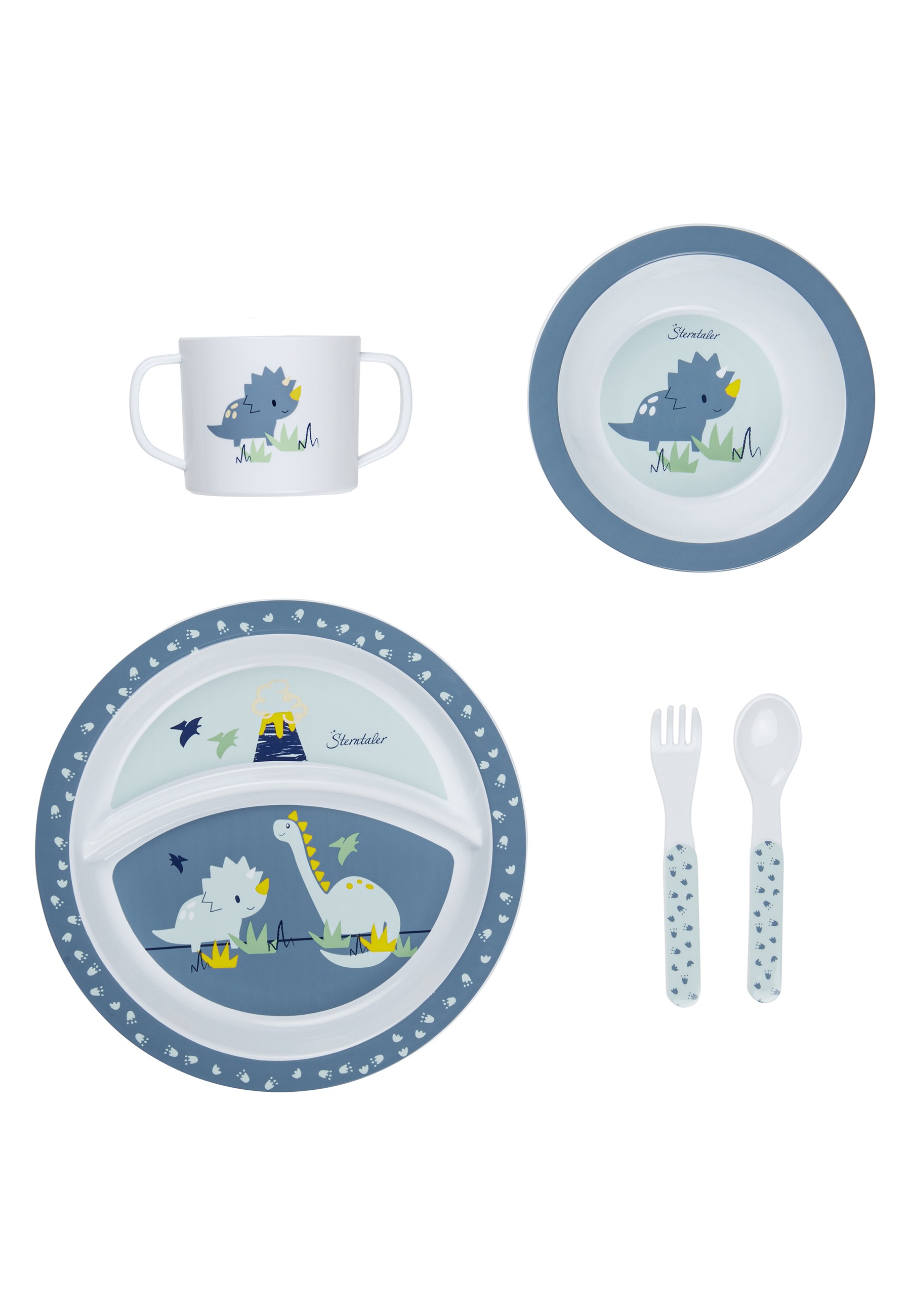 Sterntaler® Kindergeschirr-Set »Geschirr-Set DINO Rexi«