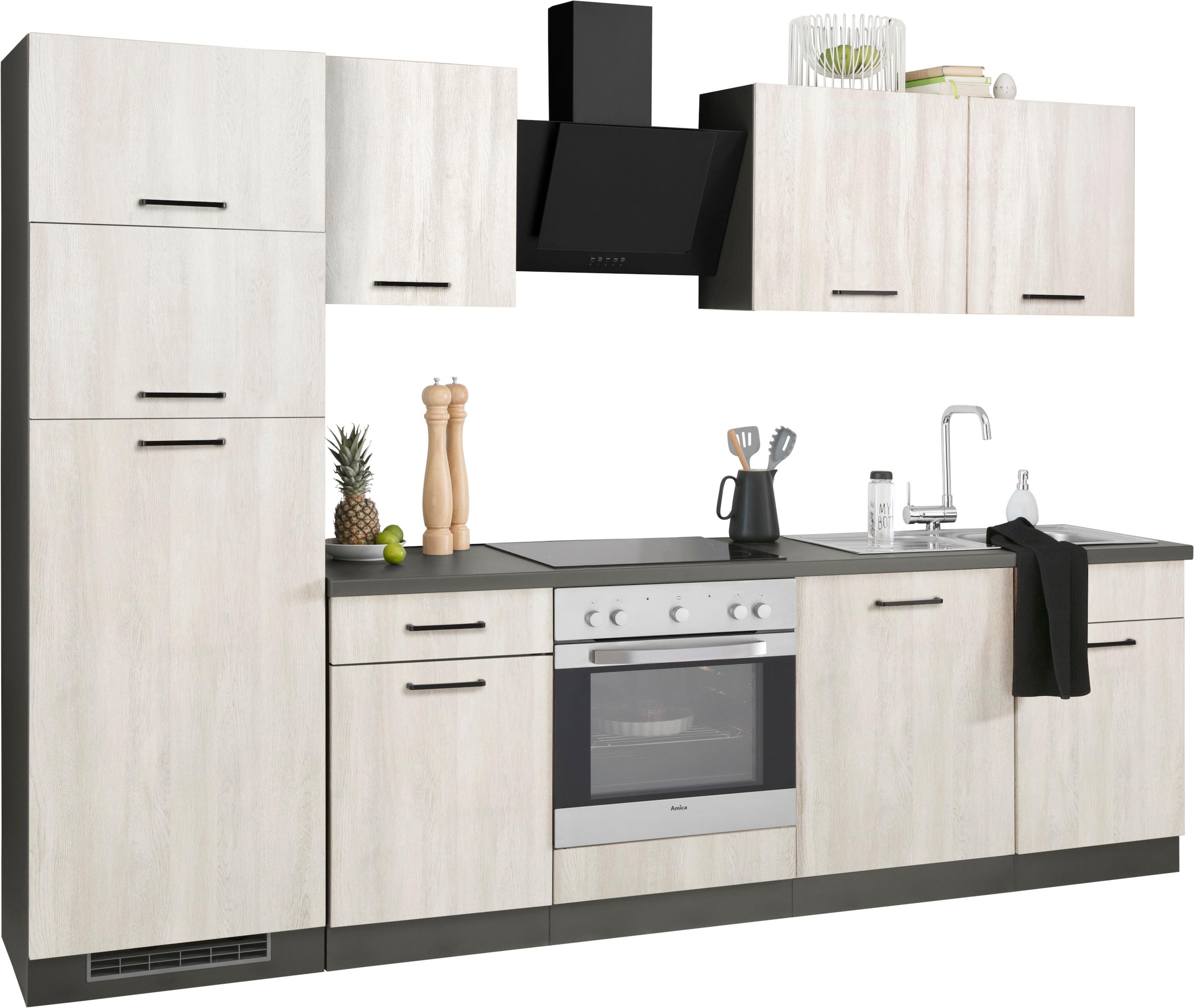 wiho Küchen Küchenzeile »Esbo«, mit kaufen E-Geräten, 280 Shop im OTTO Breite Online cm