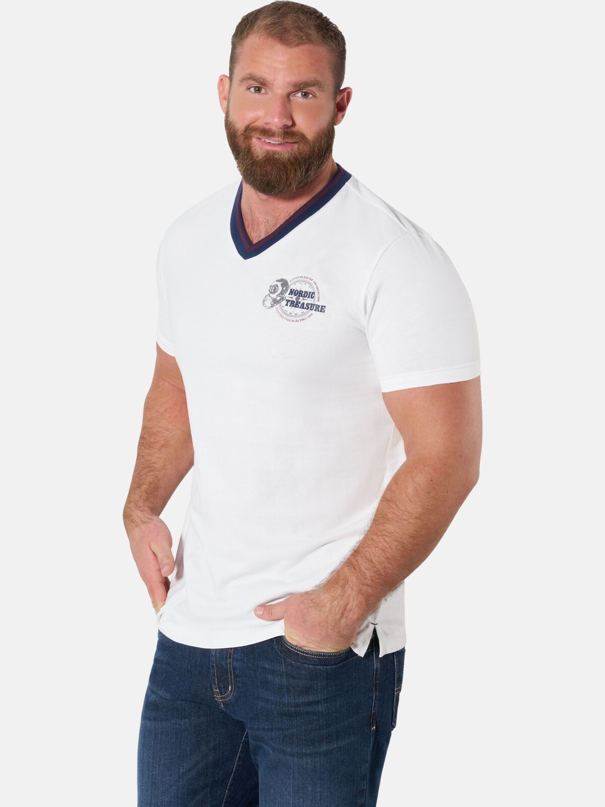Jan Vanderstorm V-Shirt »3er Pack T-Shirt STIGLUND«