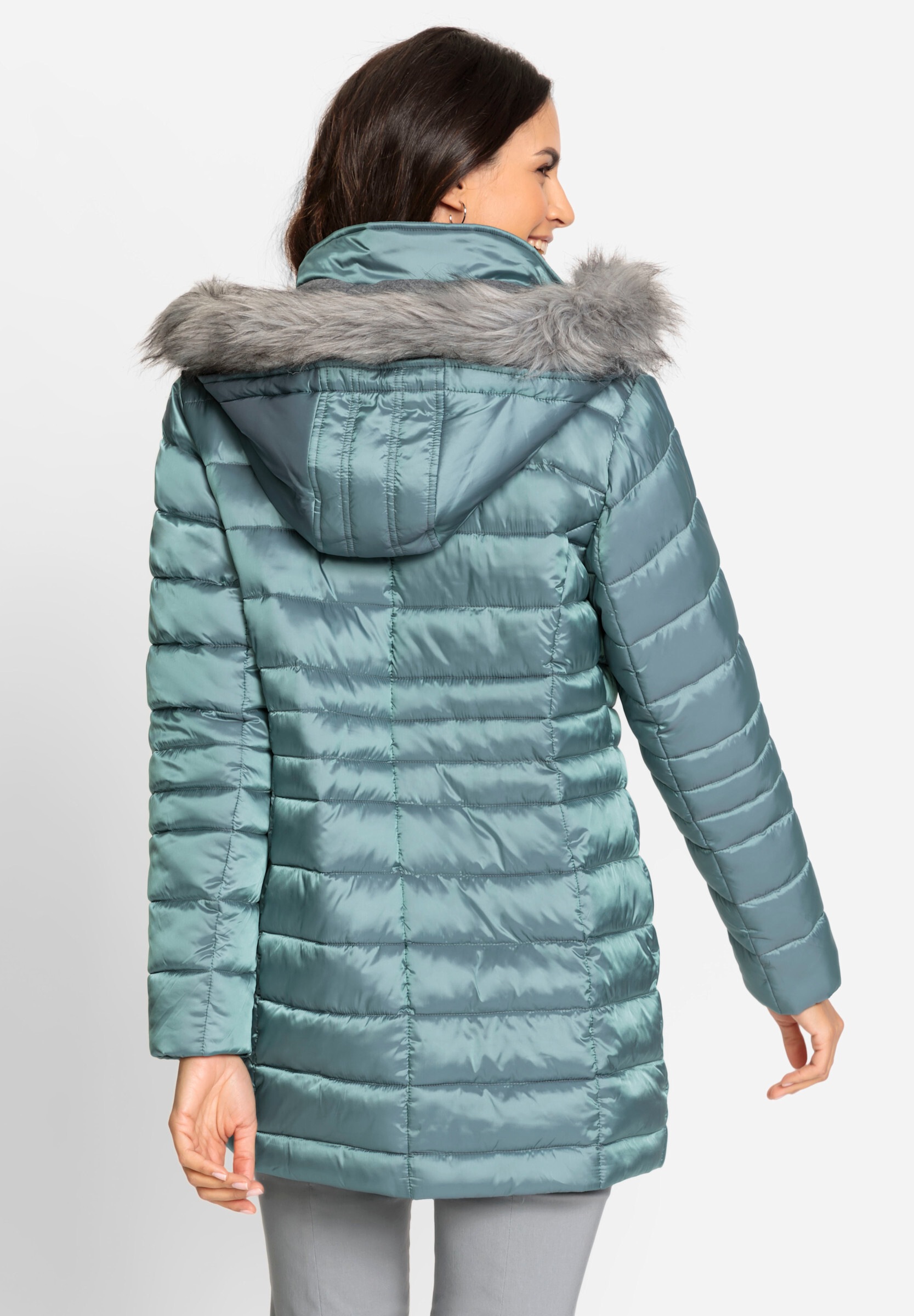 Witt Steppjacke »Steppjacke Steppjacke mit Pelz-Imitat« Abnehmbare Kapuze