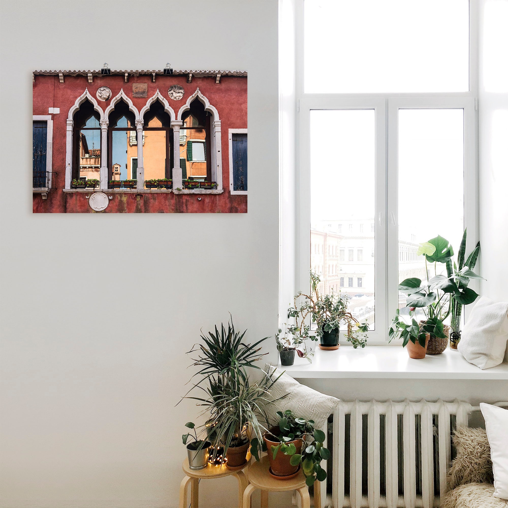 Artland Wandbild Leinwandbild, & oder Wandaufkleber Venedig«, Gebäude als Alubild, versch. (1 Türen, in Fenster von »Historische Altstadt OTTO bei Poster St.), Größen
