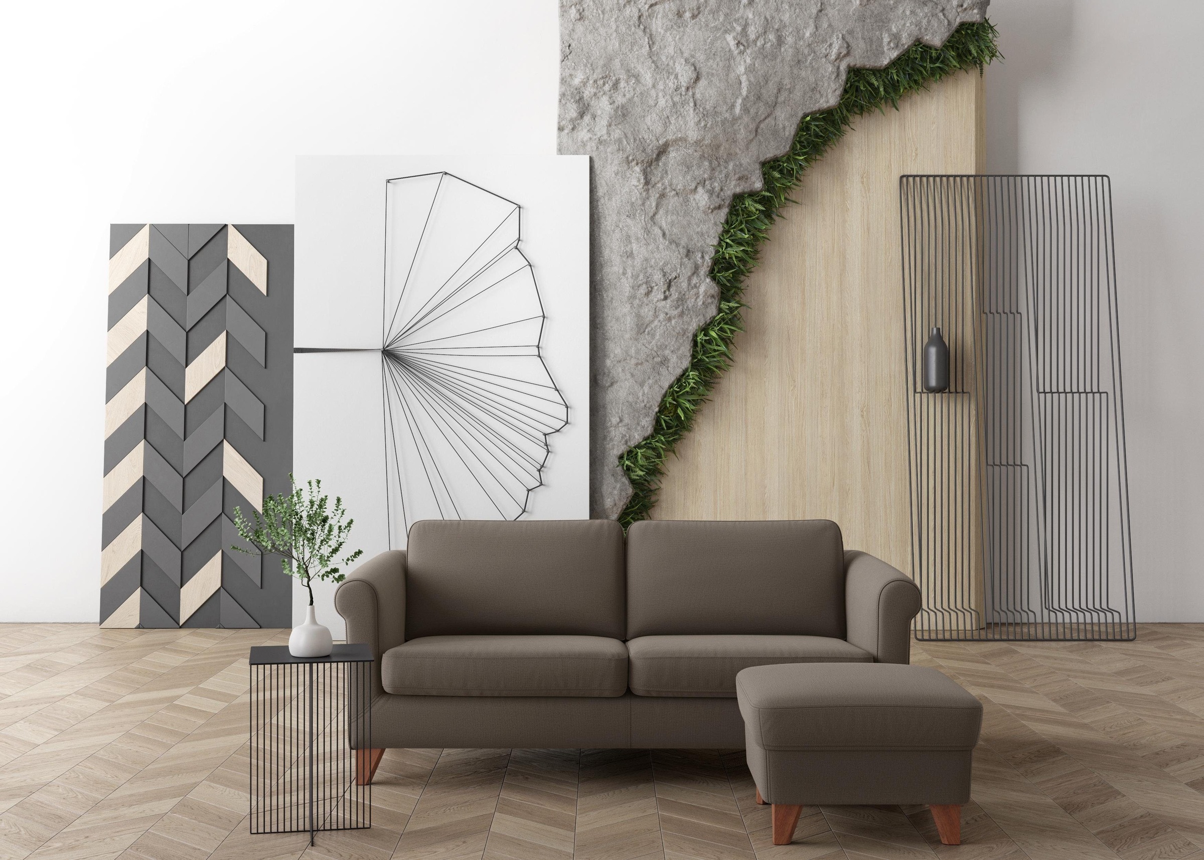 machalke® Hocker »amadeo«, mit wengefarbenen Beinen