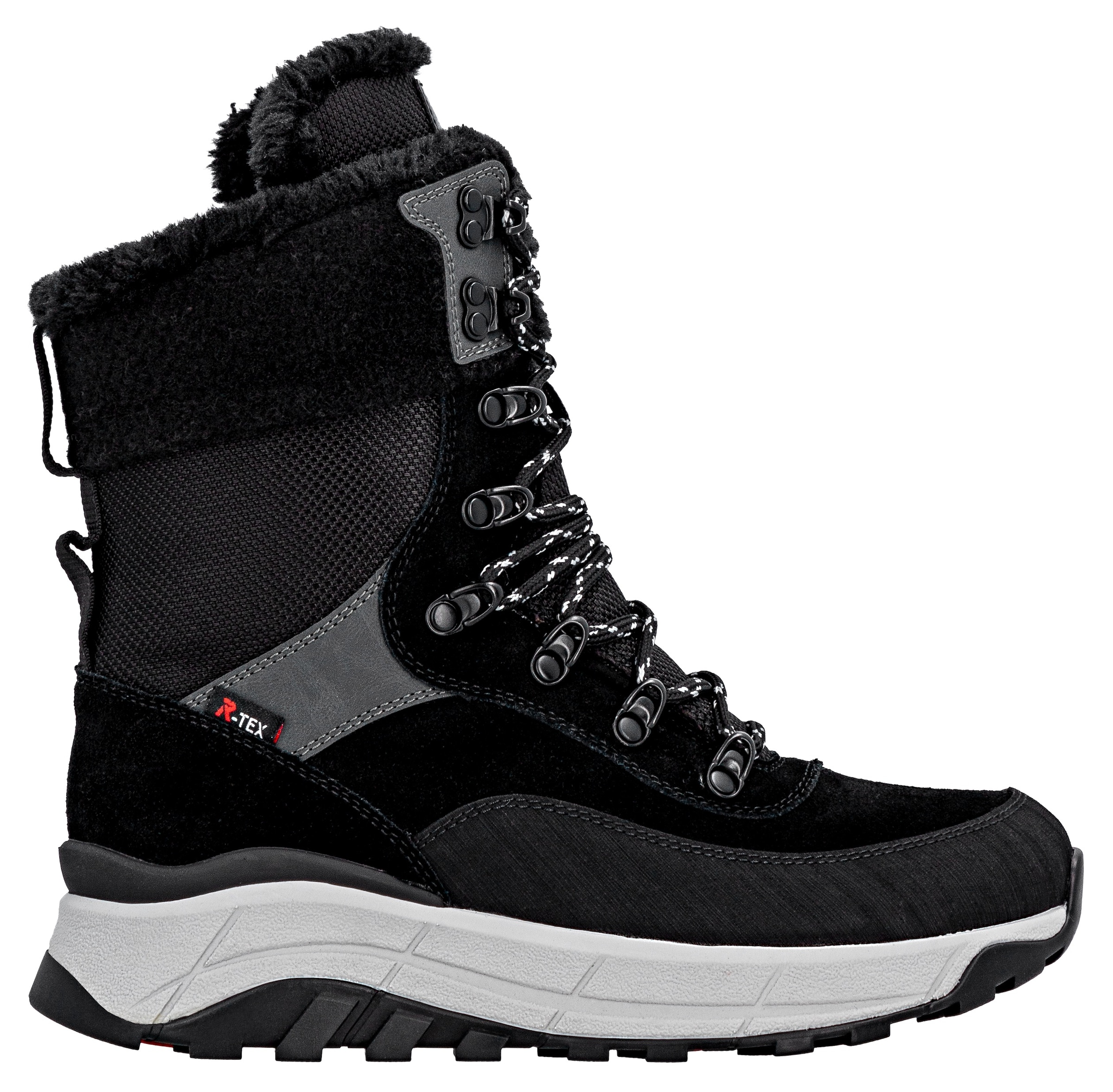 RIEKER Sport Winterboots, Schneeboots, Outdoorstiefelette, TEX Ausstattung, Fiber Grip Sohle