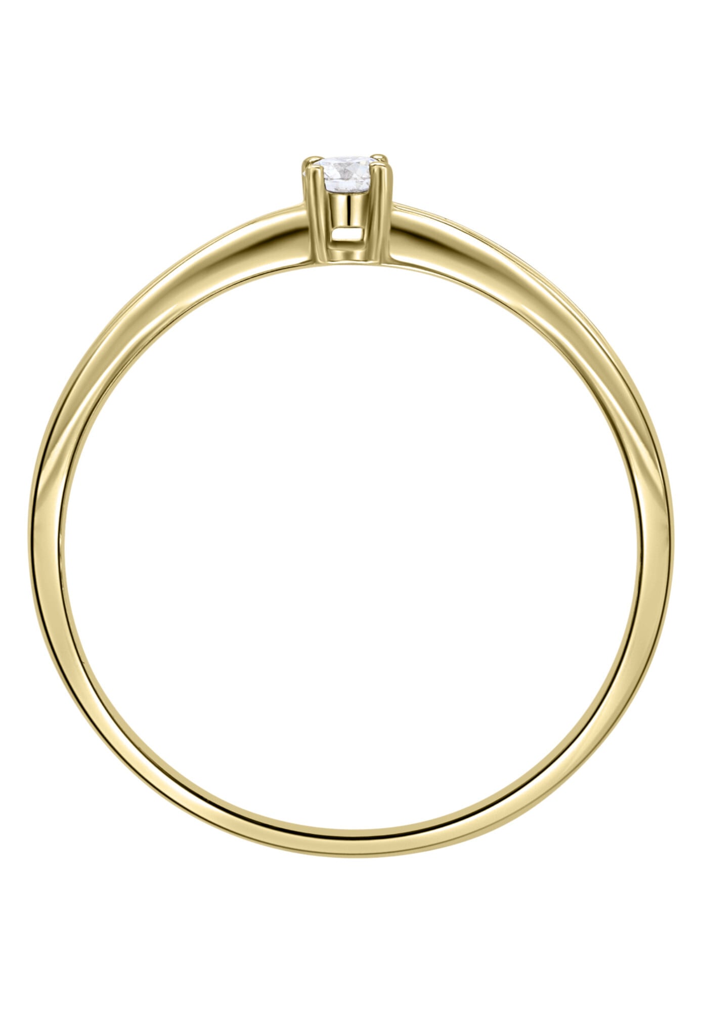 ONE ELEMENT Diamantring »0,07 ct Diamant Brillant Ring aus 585 Gelbgold«
