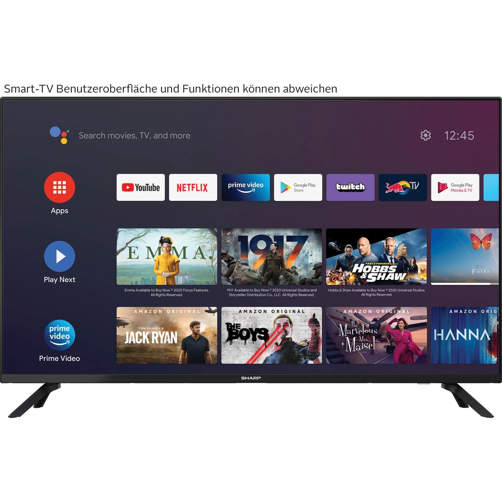 Sharp LED-Fernseher »2T-C40FGx«, 101 cm/40 Zoll, Full HD, Smart-TV-Android TV