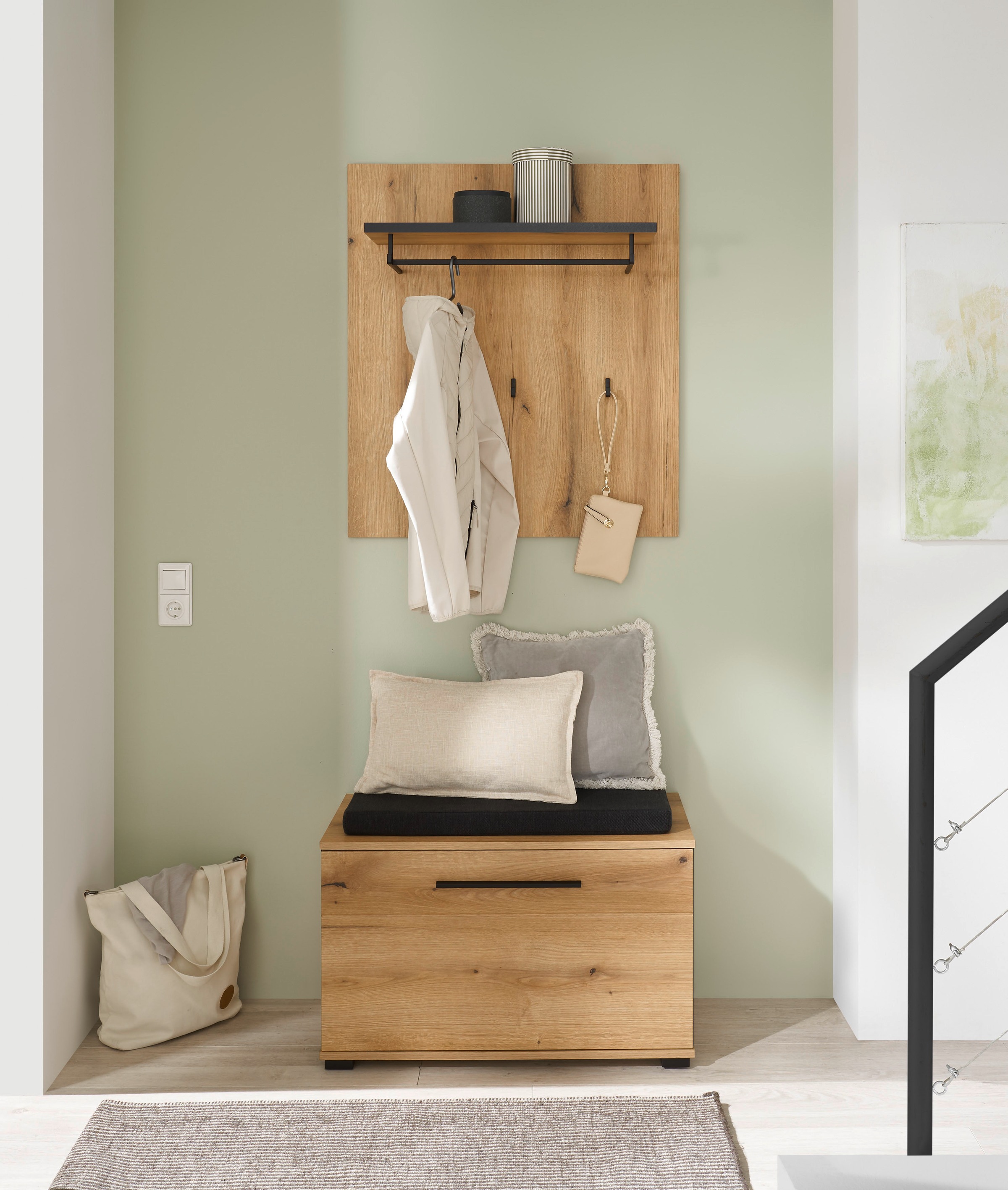 Home affaire Garderoben-Set »Cantara, moderne Garderobe, Komplettset mit viel Stauraum« Komplett-Set, 2 Stk. tlg.