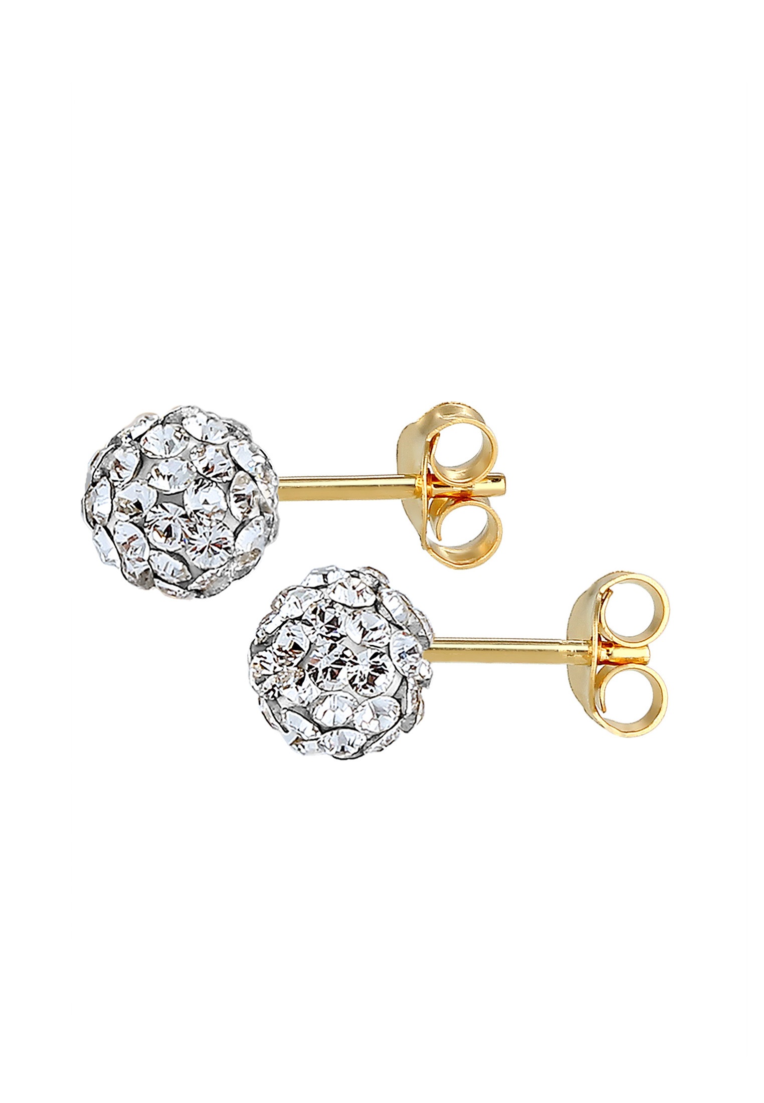 Elli Paar Ohrstecker »Ohrringe Kugel Funkelnd 925 Silber, mit Kristallen von Swarovski(R)«