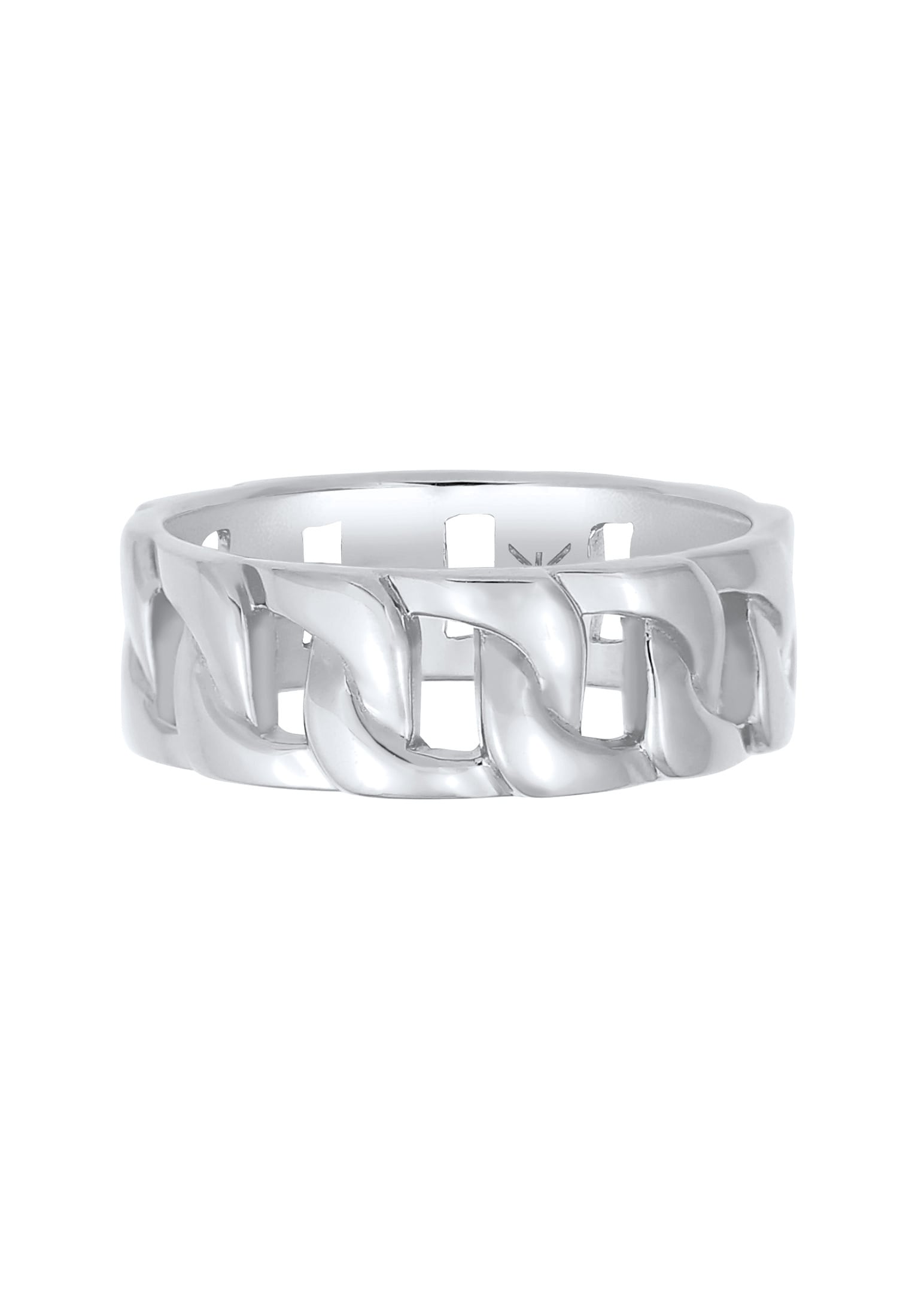 Kuzzoi Fingerring »Ring Herren Chunky Chain Look Kette Glieder 925 Silber«