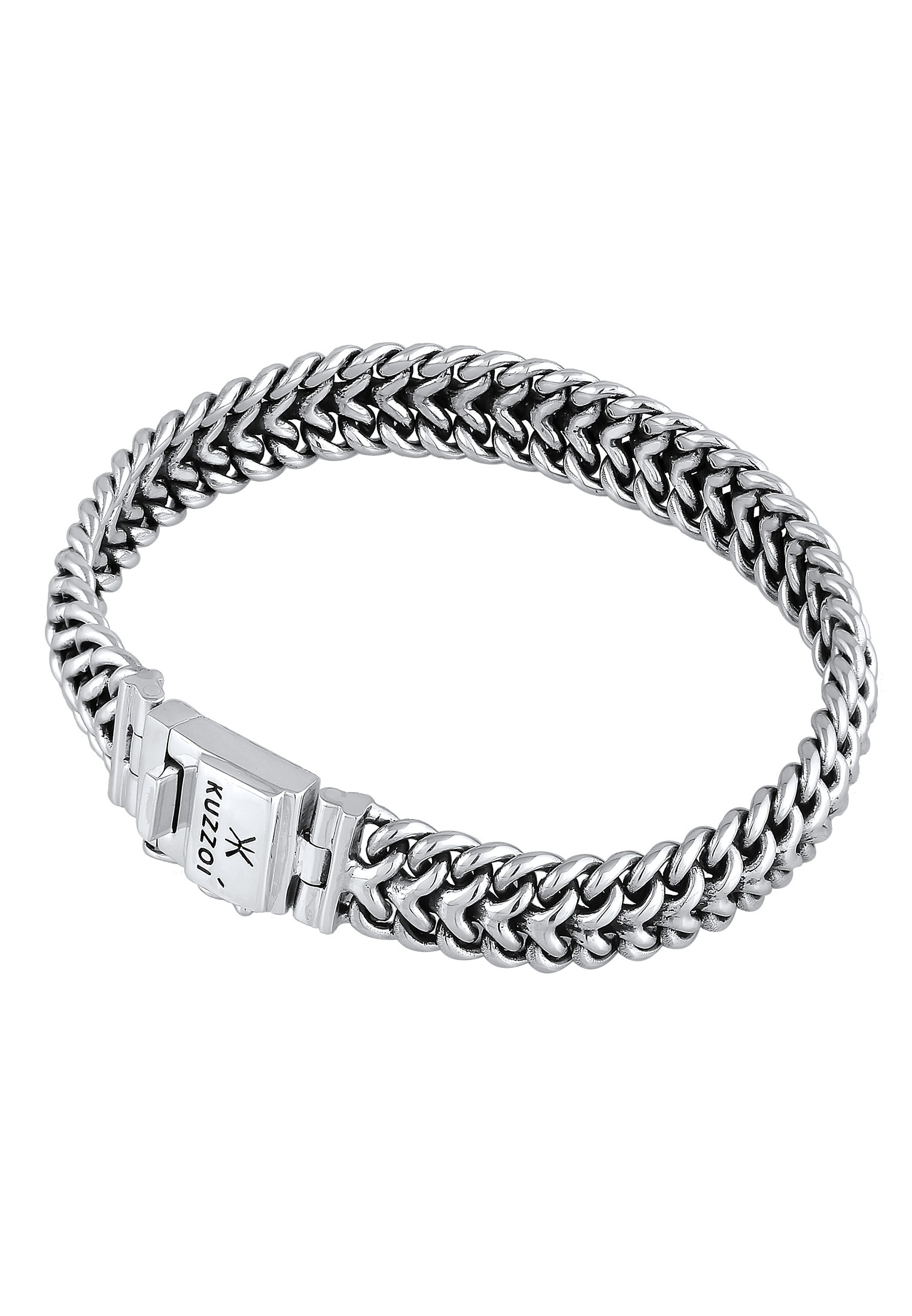 Kuzzoi Armkette »Armband Herren Panzerarmband Gliederkette 925er Silber«