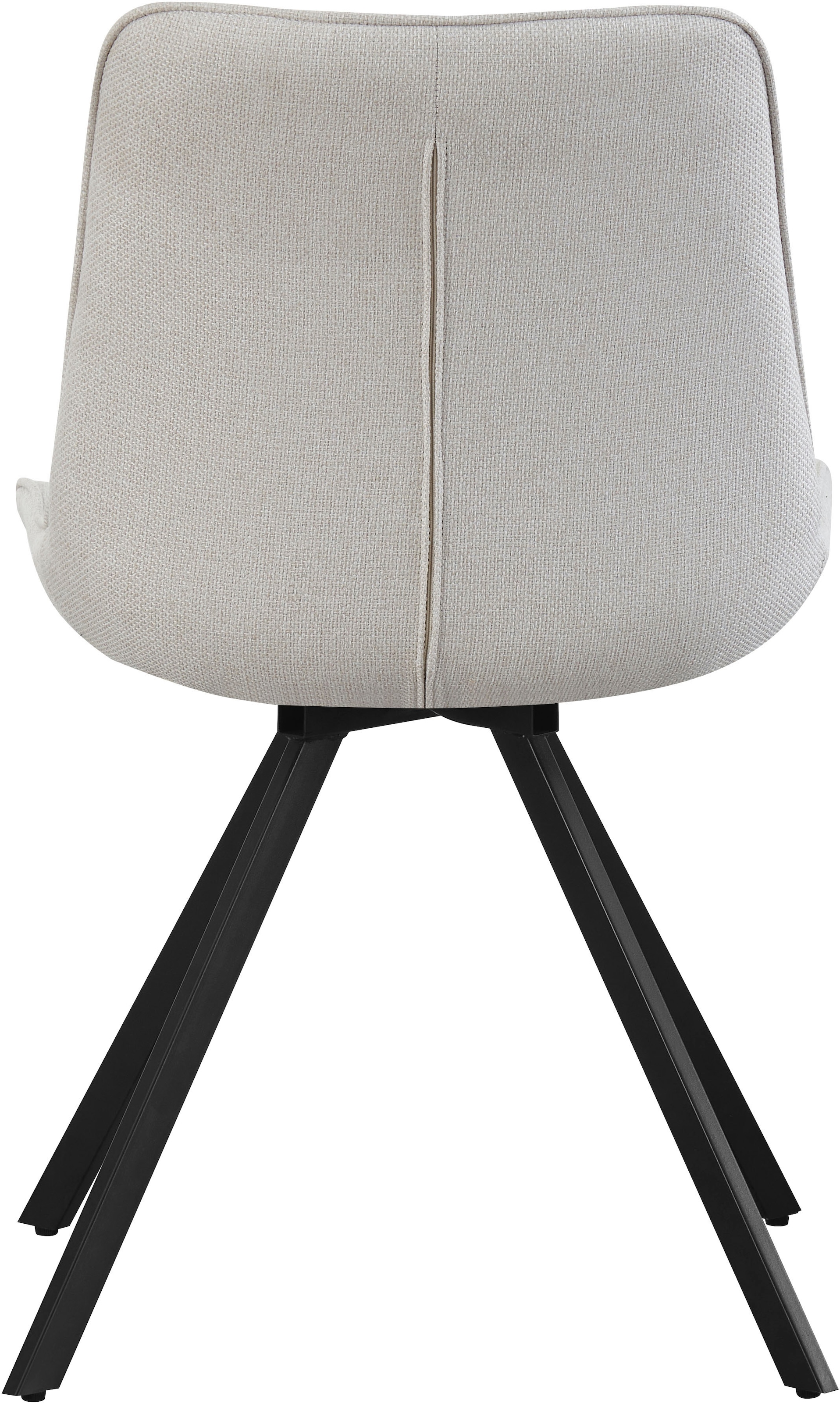 Home affaire Drehstuhl »INUVIK, 2er Set, mit Metallgestell in matt schwarz« (Set) 2 Stk.in verschiedenen Farben, Belsatbarkeit pro Stuhl 120 kg, 360° drehbar