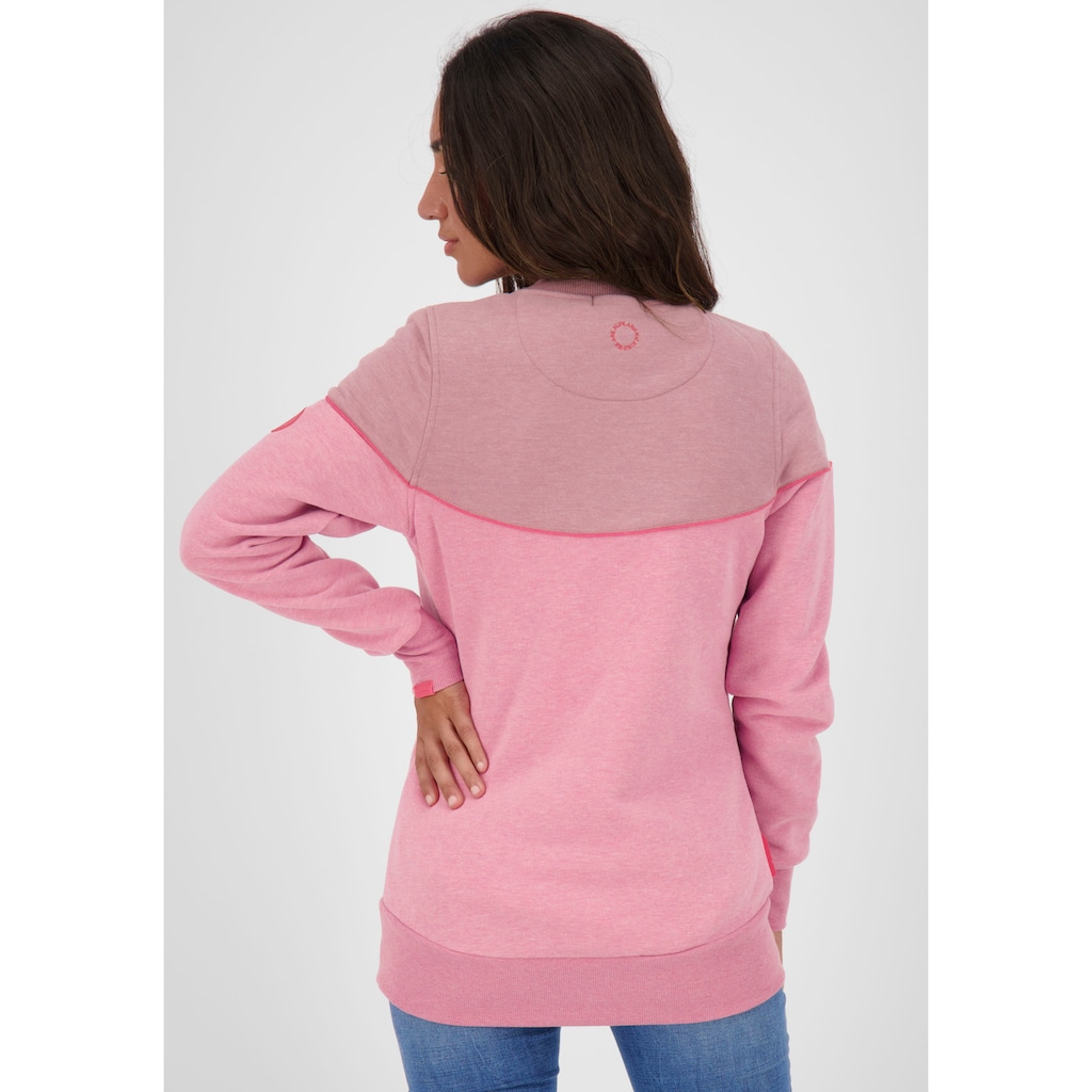 Alife & Kickin Sweatshirt »DarleenAK«, mehrfarbiger Crewneck-Sweater mit Kontrastdetails