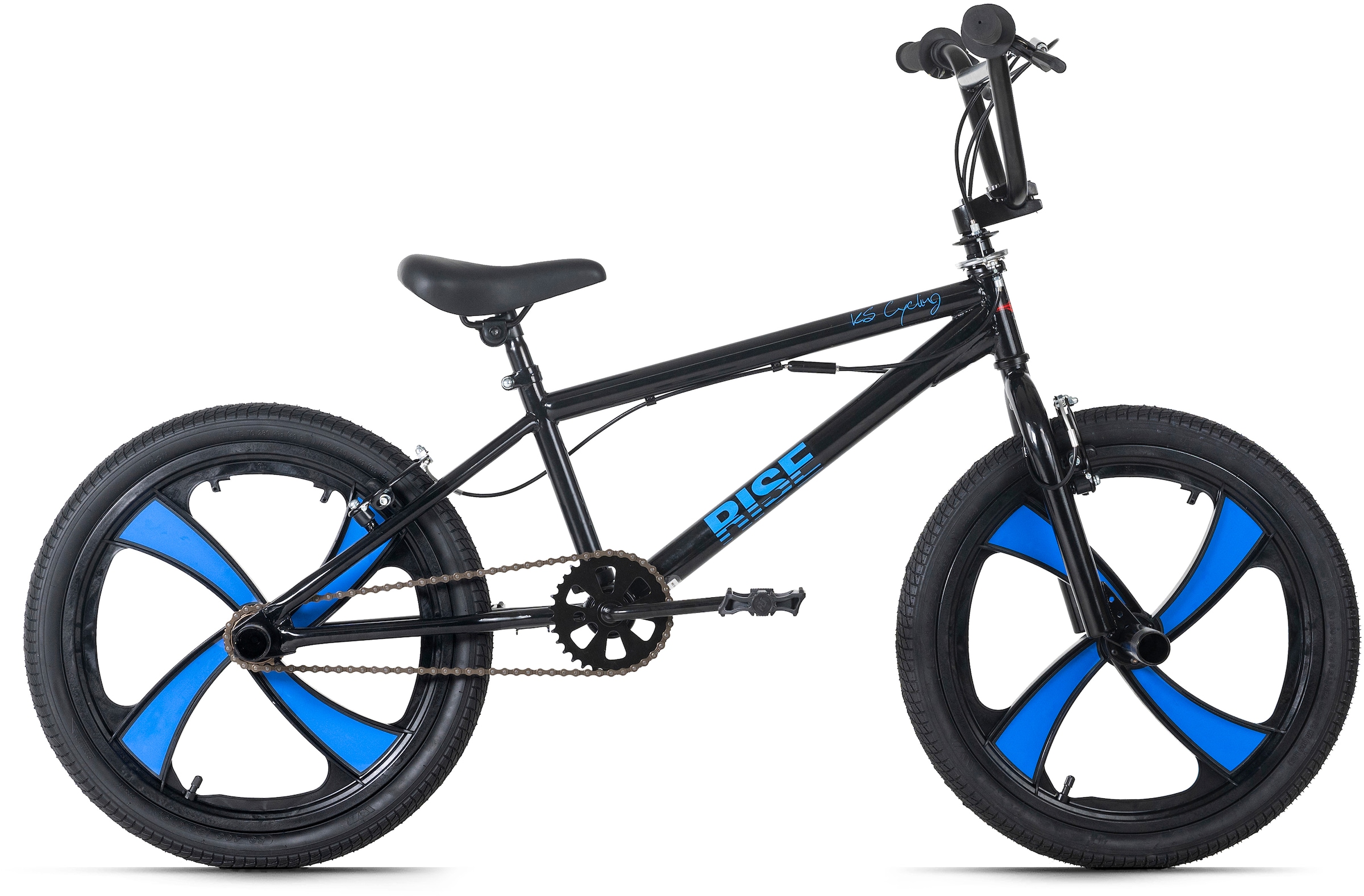 Ks Cycling BMX-Rad »Rise« 1 Gang ohne Schaltung für Damen und Herren in schwarz, Größe 20 Zoll (50,80 cm)