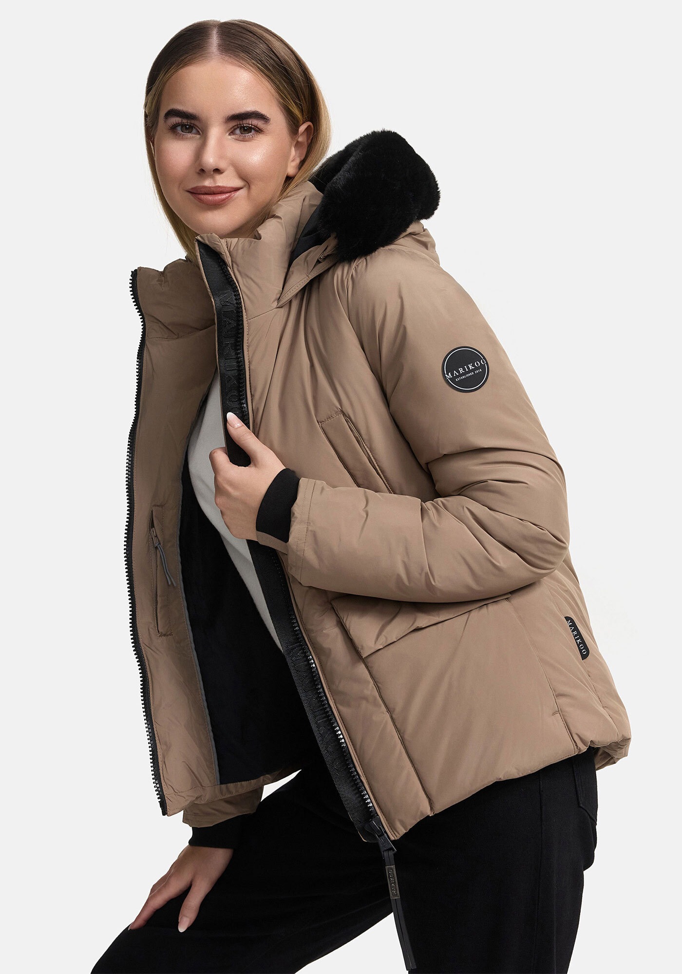 Marikoo Winterjacke »Marikoo Morinaa Damen Winterjacke N005«