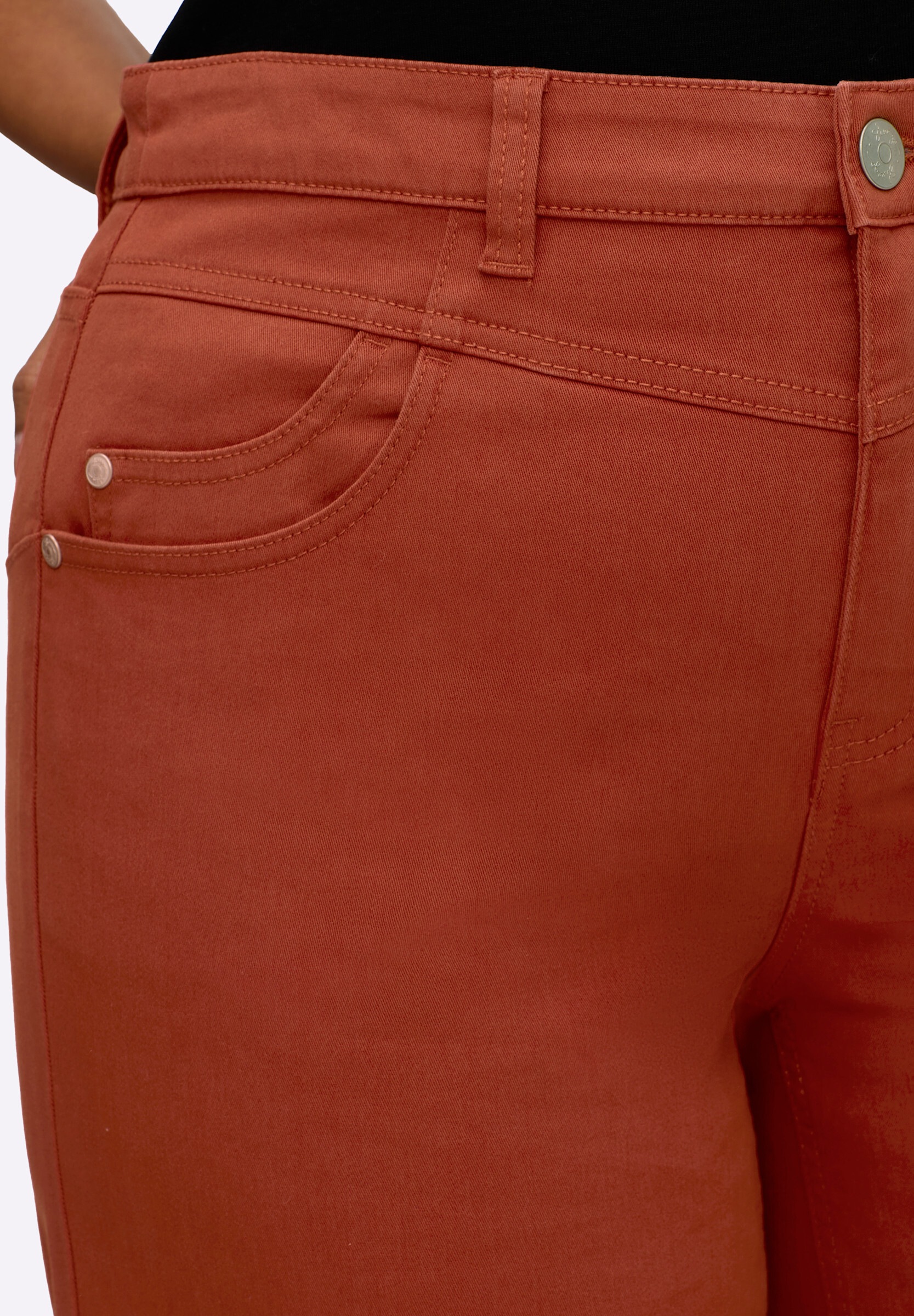 Sheego 5-Pocket-Jeans »Jeans Jeans mit weitem Bein und High-Waist-Bund«