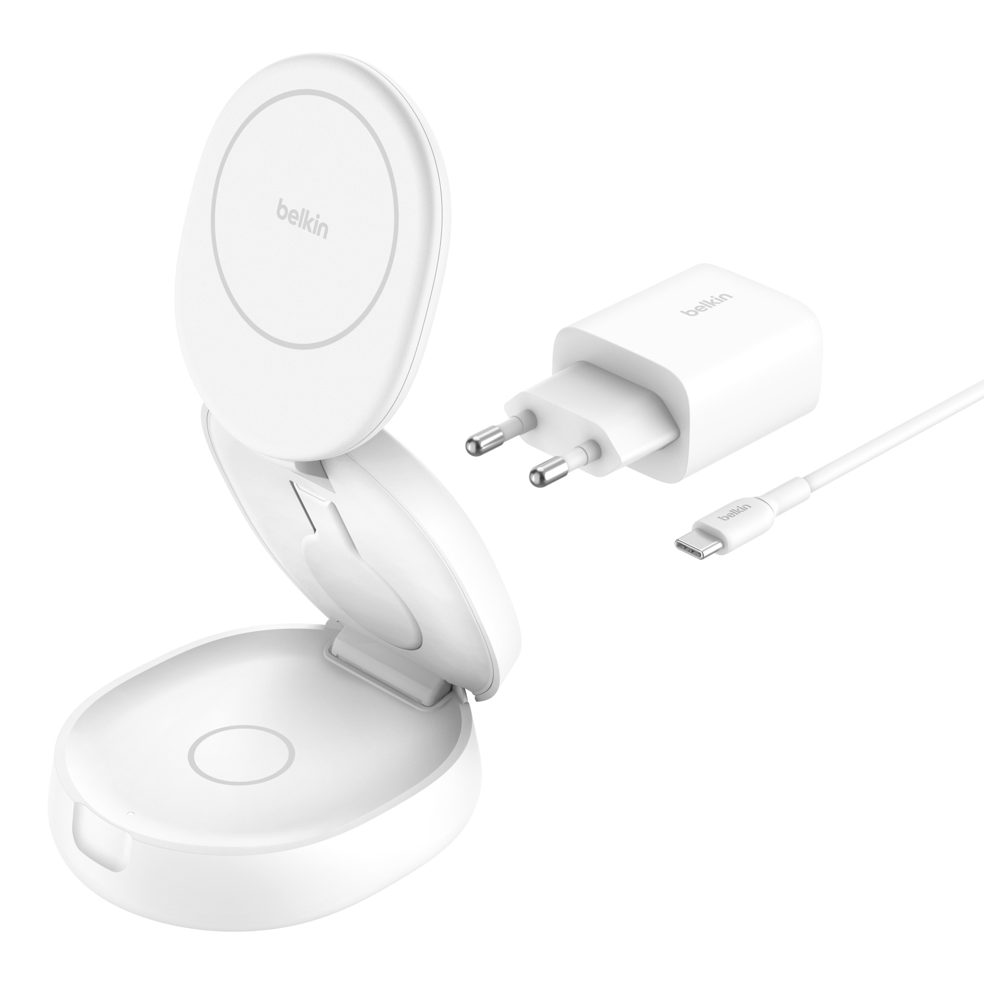Belkin Wireless Charger »BoostCharge verstellbare magnetische 3-in-1-Ladestation«