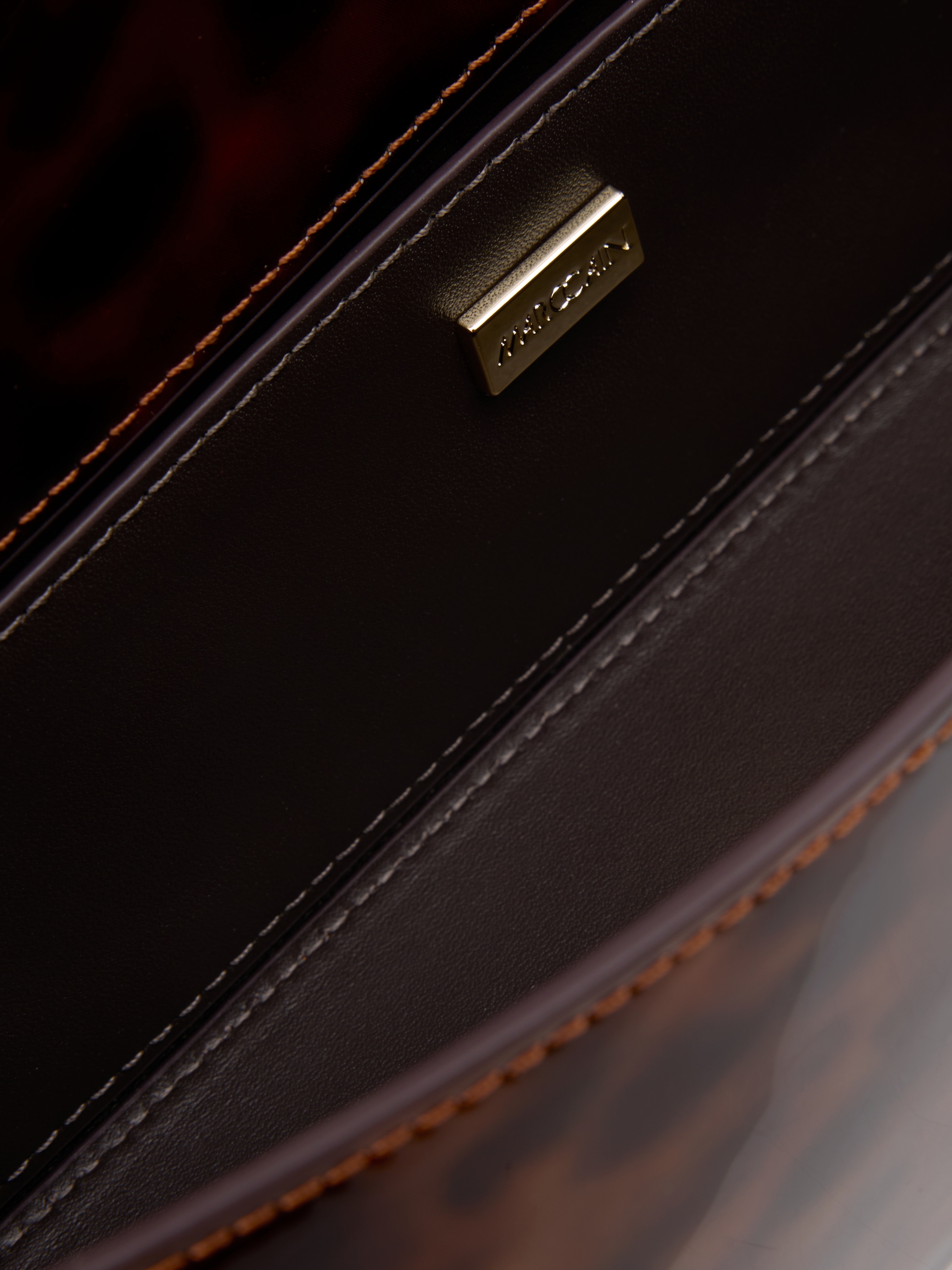 Marc Cain Schultertasche Damen Abendtasche, Handtasche mit Logoschriftzug