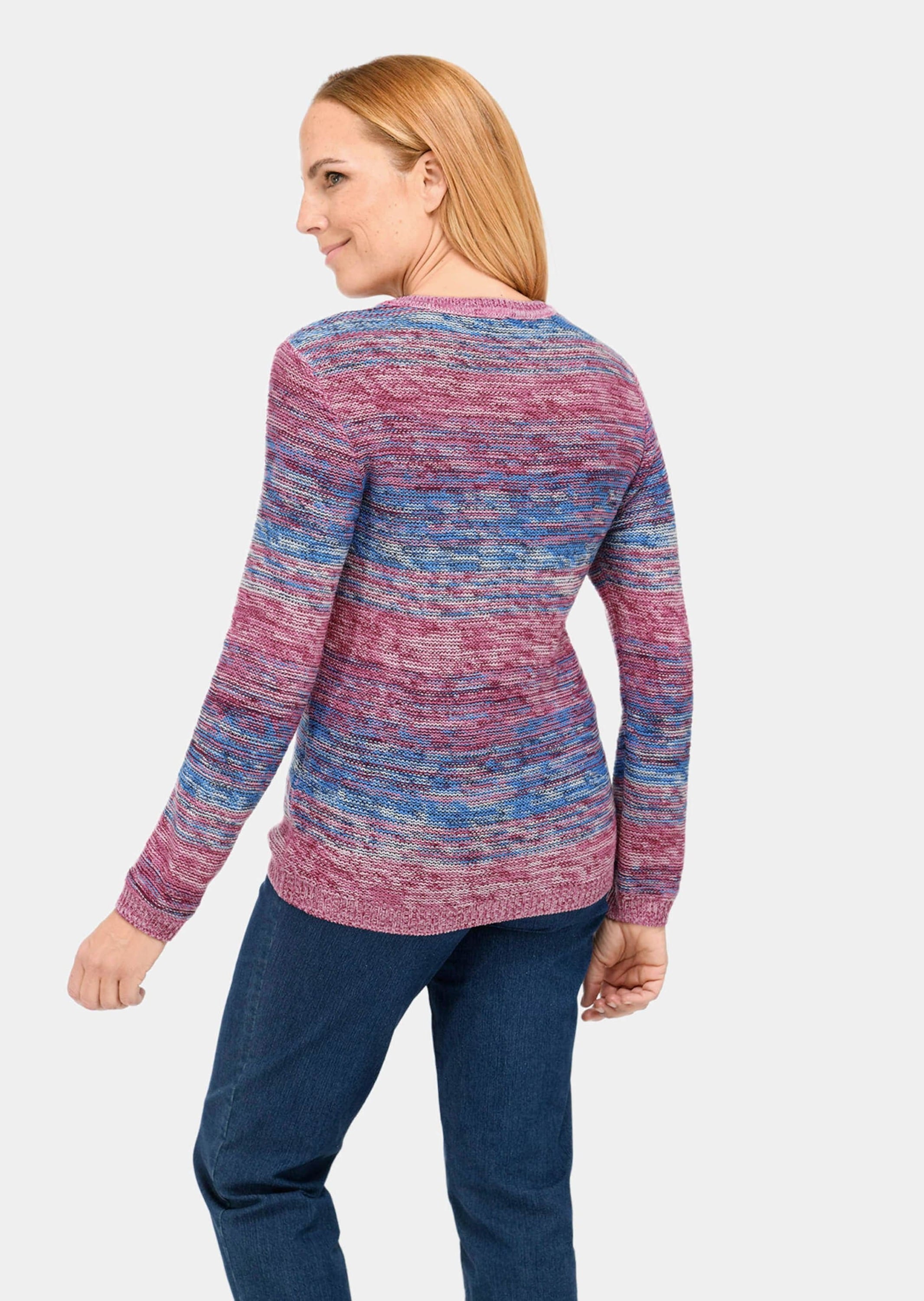 GOLDNER Strickpullover »Multicolor-Pullover mit erfrischendem Farbverlauf«