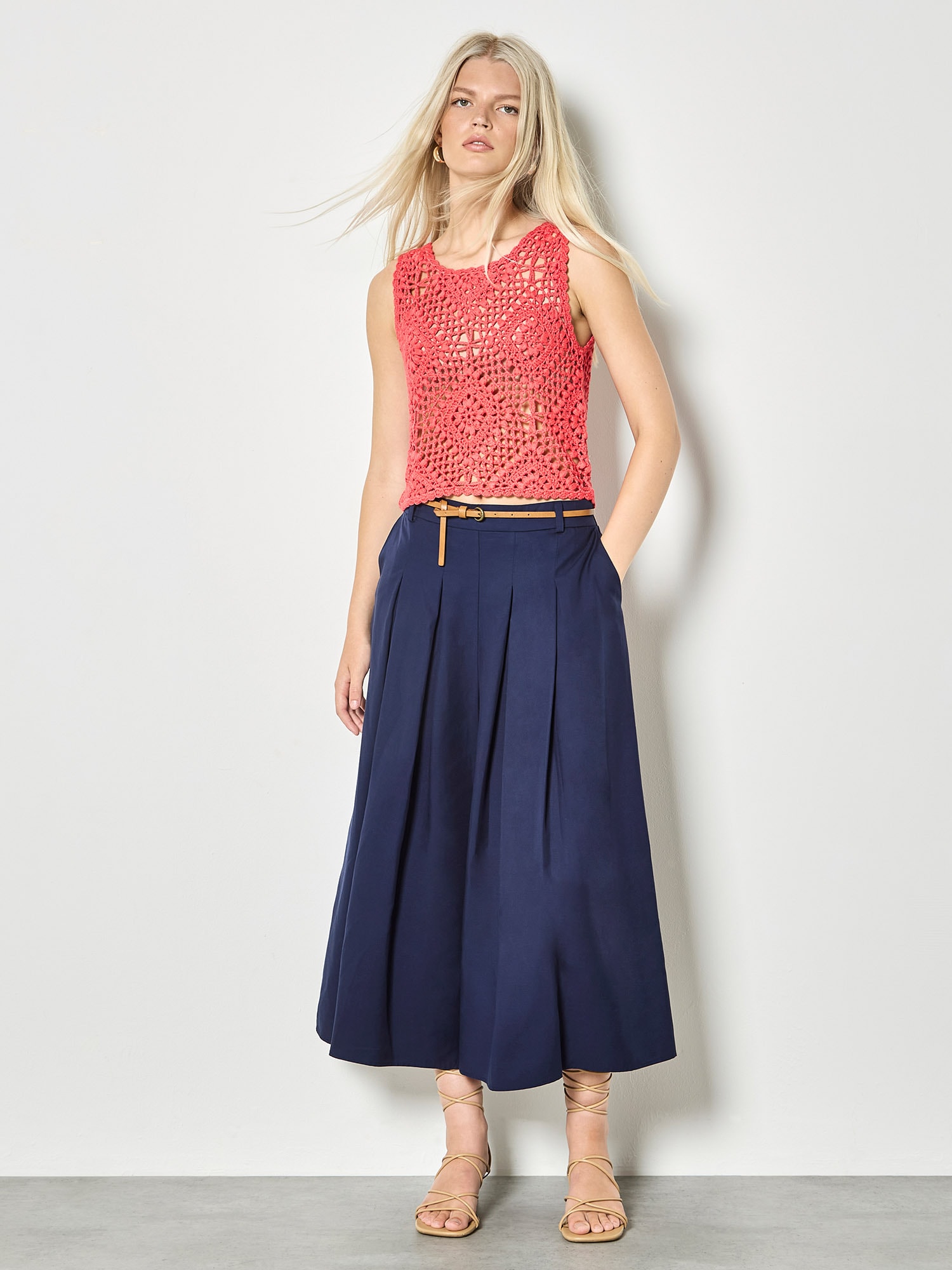 Apricot Spitzentop »Diamant-Crop-Top« mit Häkeldetails